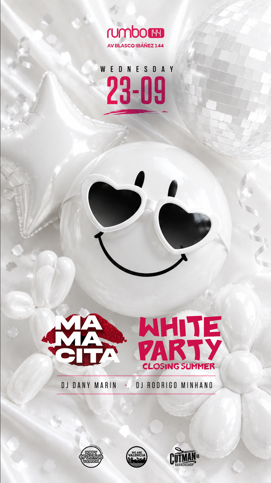 Rumbo 144 - Wednesday  23/09 - MAMACITA - WHITE PARTY SUMMER CLOSING