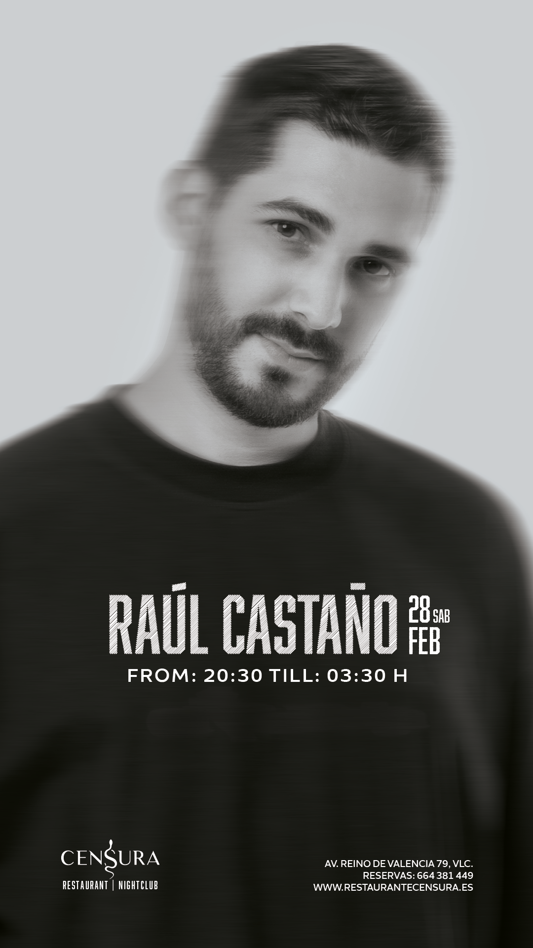 Censura - Sabado  28/02 - DJ RAUL CASTAÑO