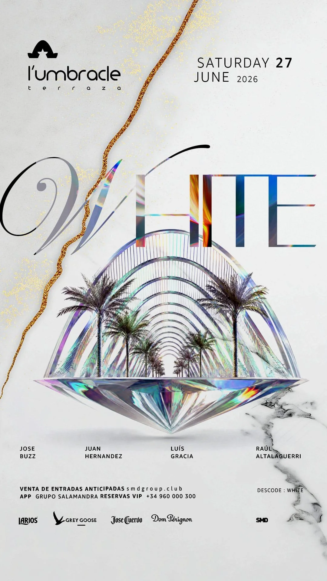 Umbracle - Saturday 27/06 - WHITE PARTY
