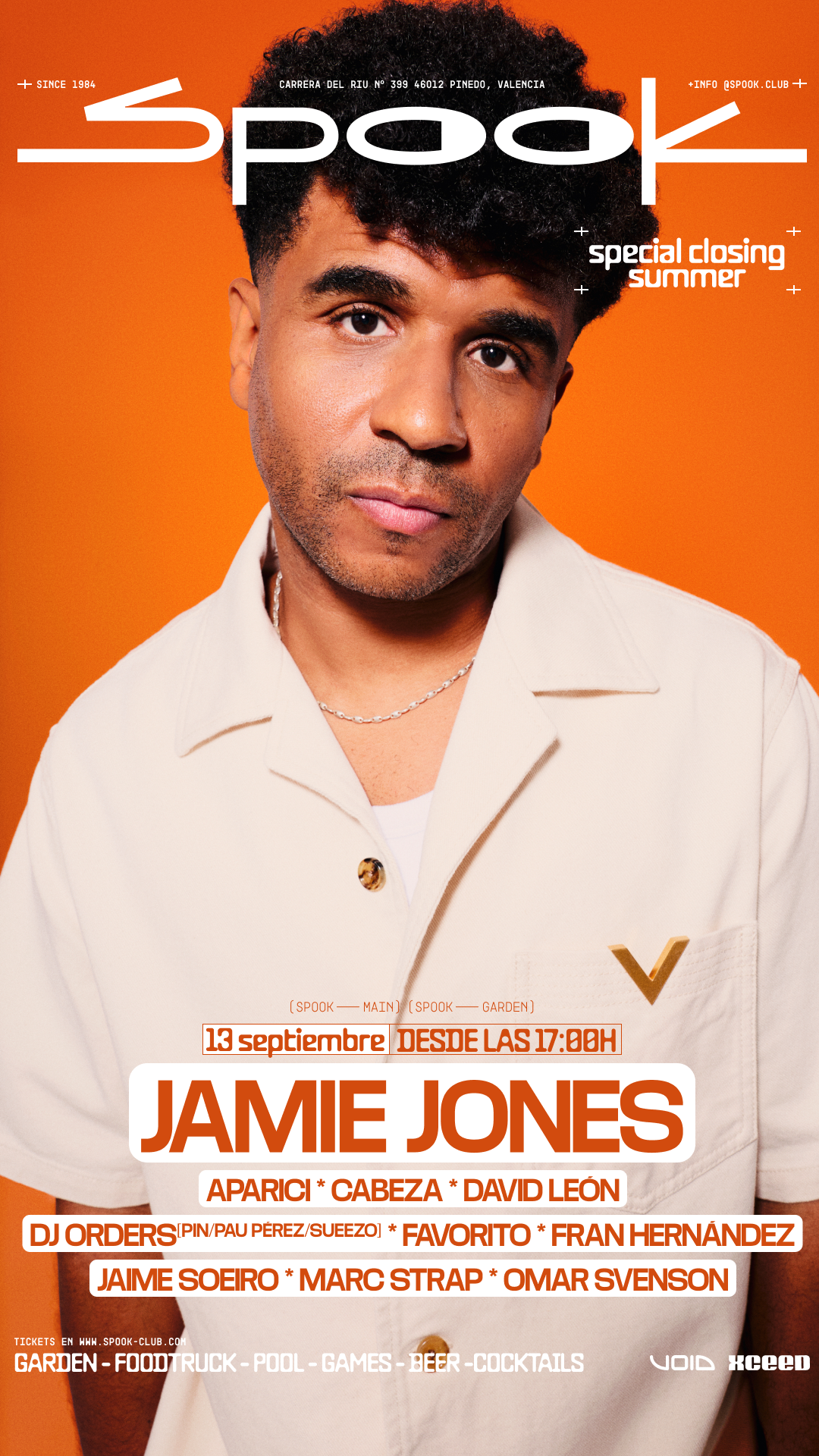 Spook Club - JAMIE JONES - Sunday 13-09-2026