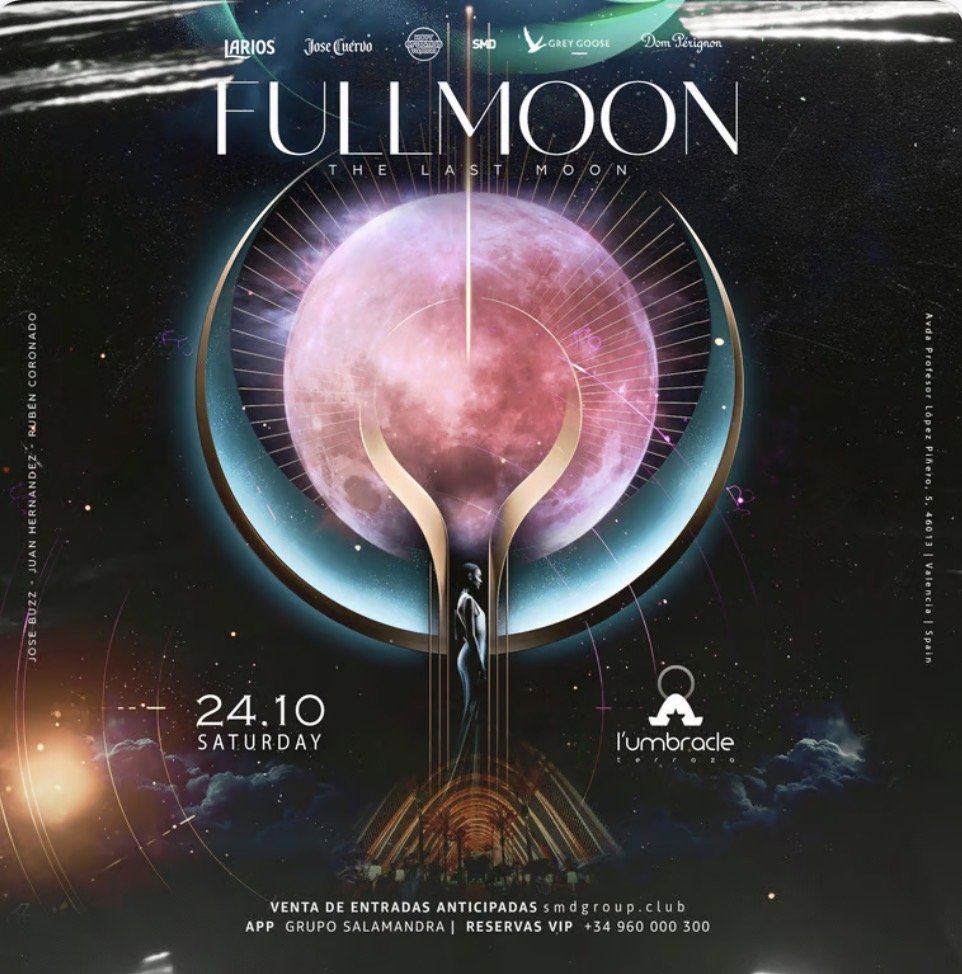 Umbracle - Sabado 24/10 - FULL MOON