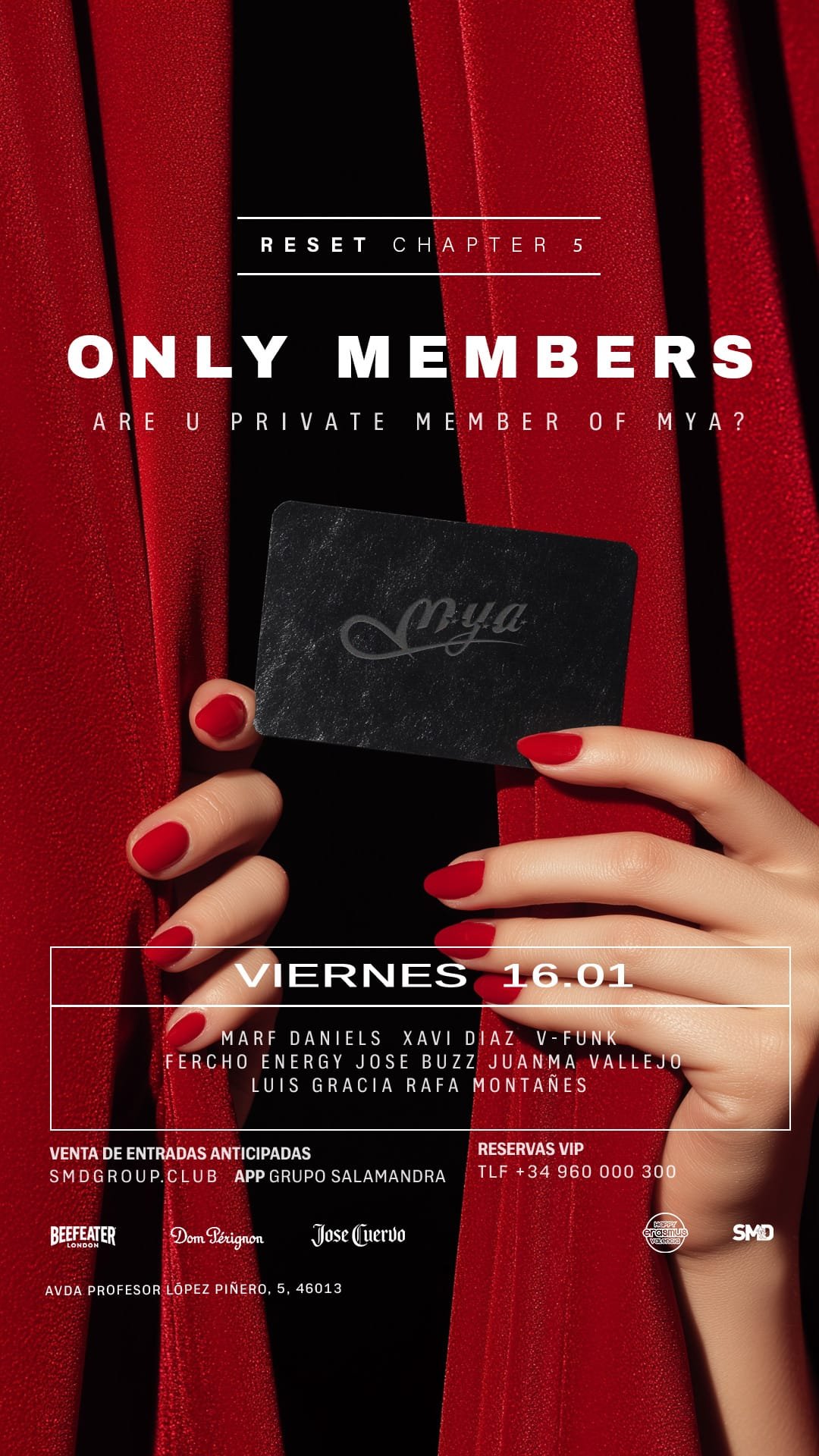 Mya - Friday 16/01 -only members