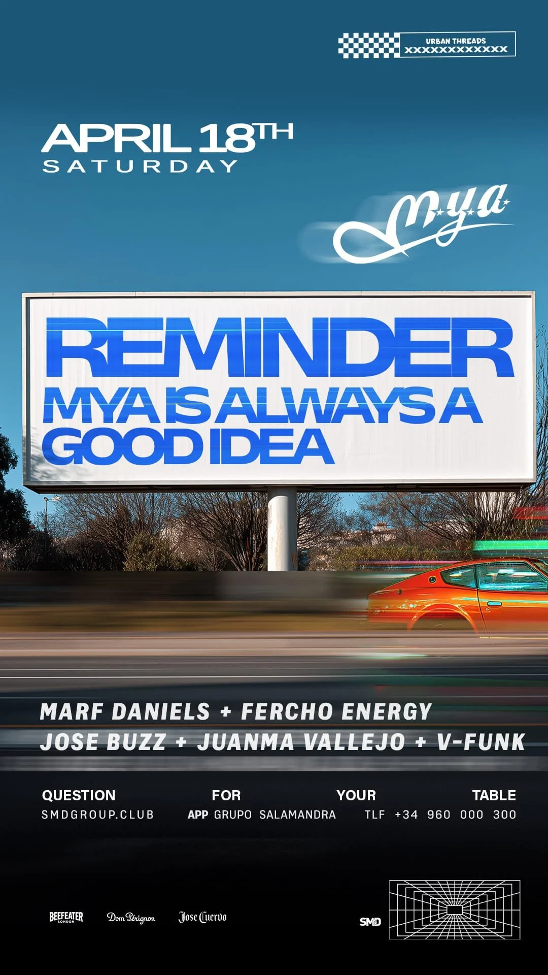 Mya - Saturday 18/04 -