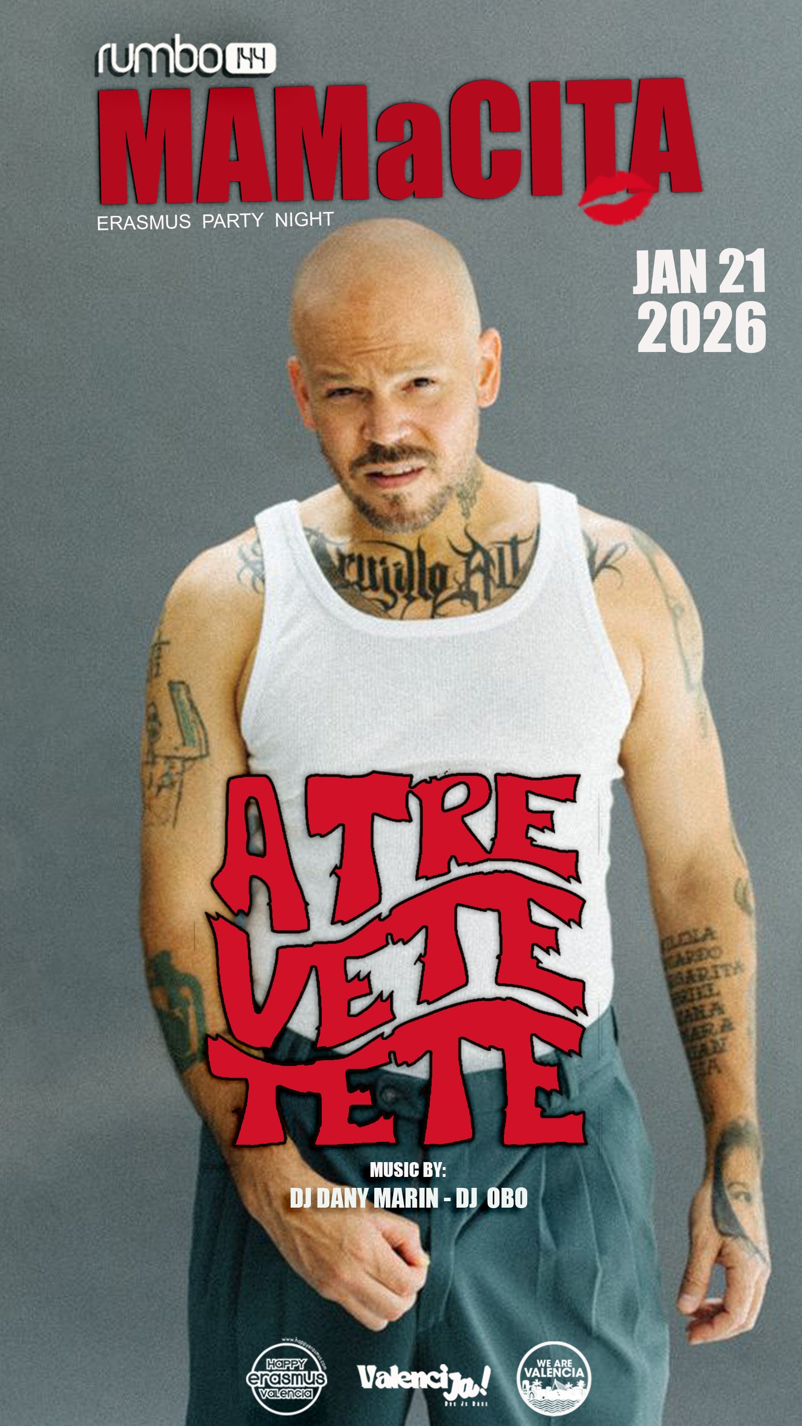 Rumbo 144 - Wednesday 21/01  Erasmus Party - MAMaCITA ATREVETETETE