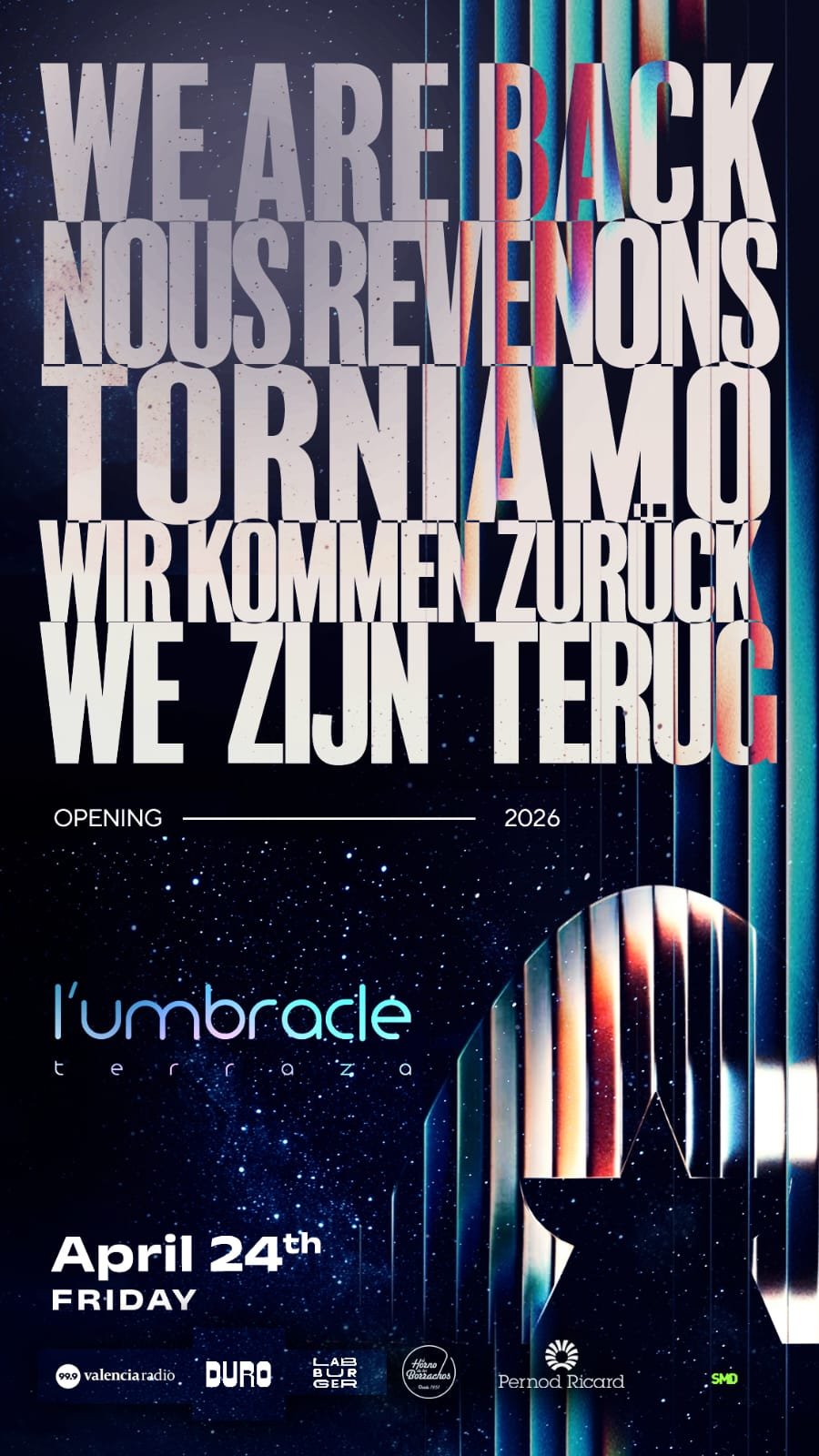 Umbracle - Friday 24/04 - WE ARE BACK