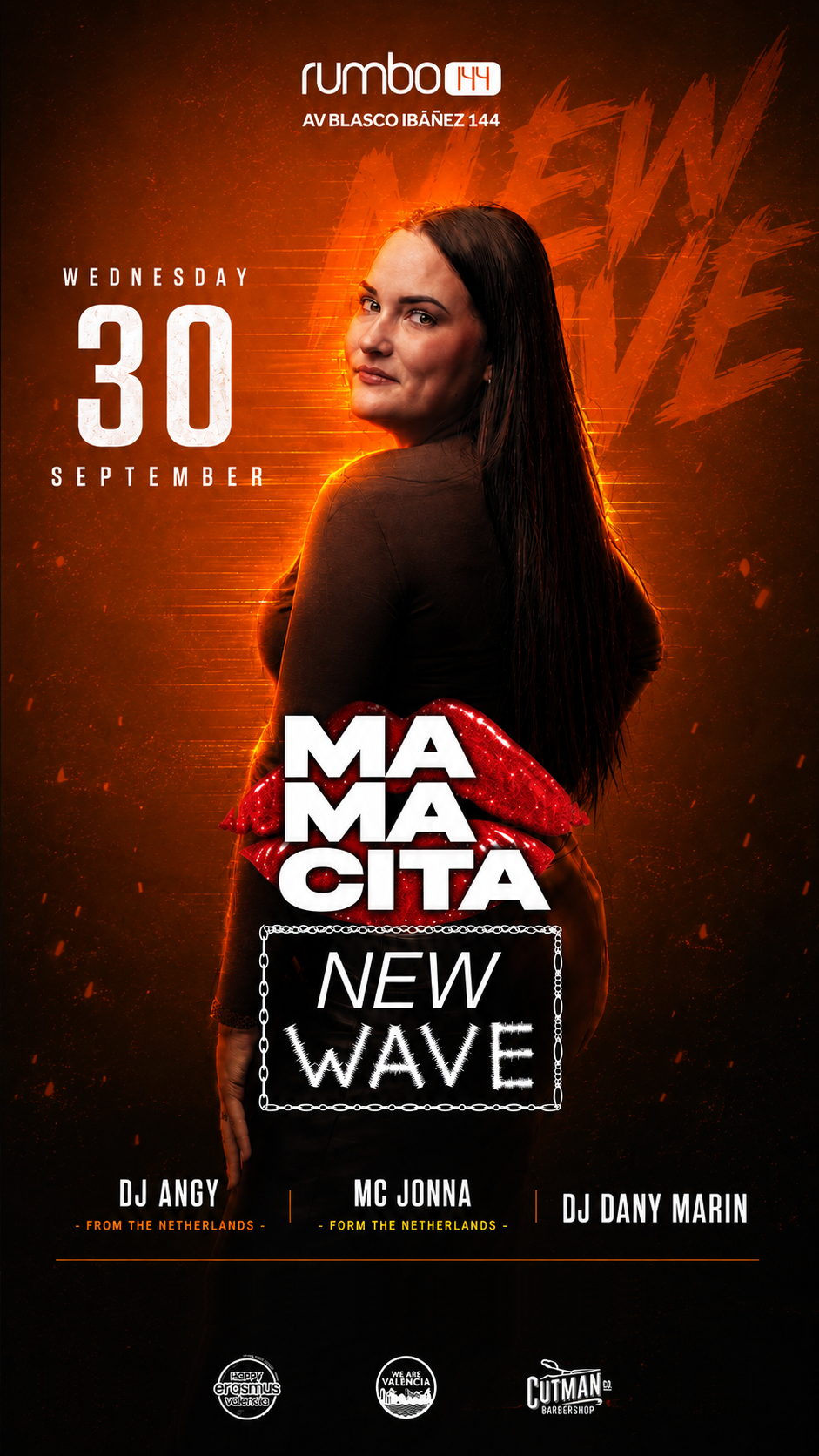 RUMBO144   Wednesday 30/09 - MAMaCITA NEW WAVE DJ ANGY, MC JONNA