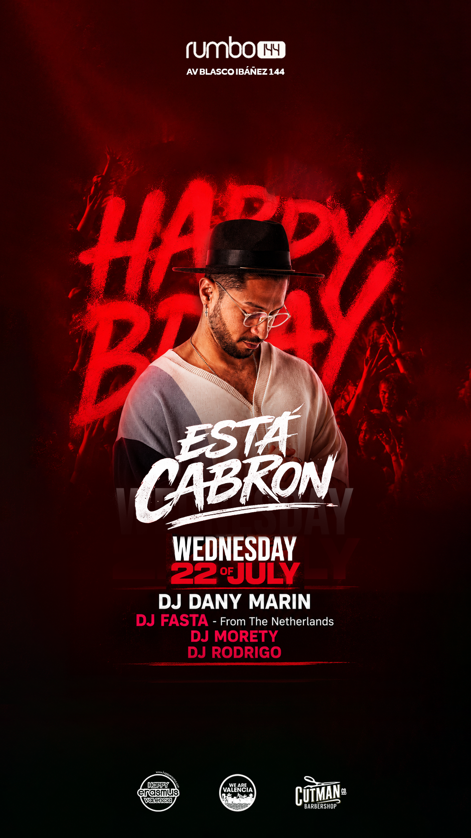 RUMBO144   Wednesday 22/07 - ESTA CABRON BDAY DANY MARIN