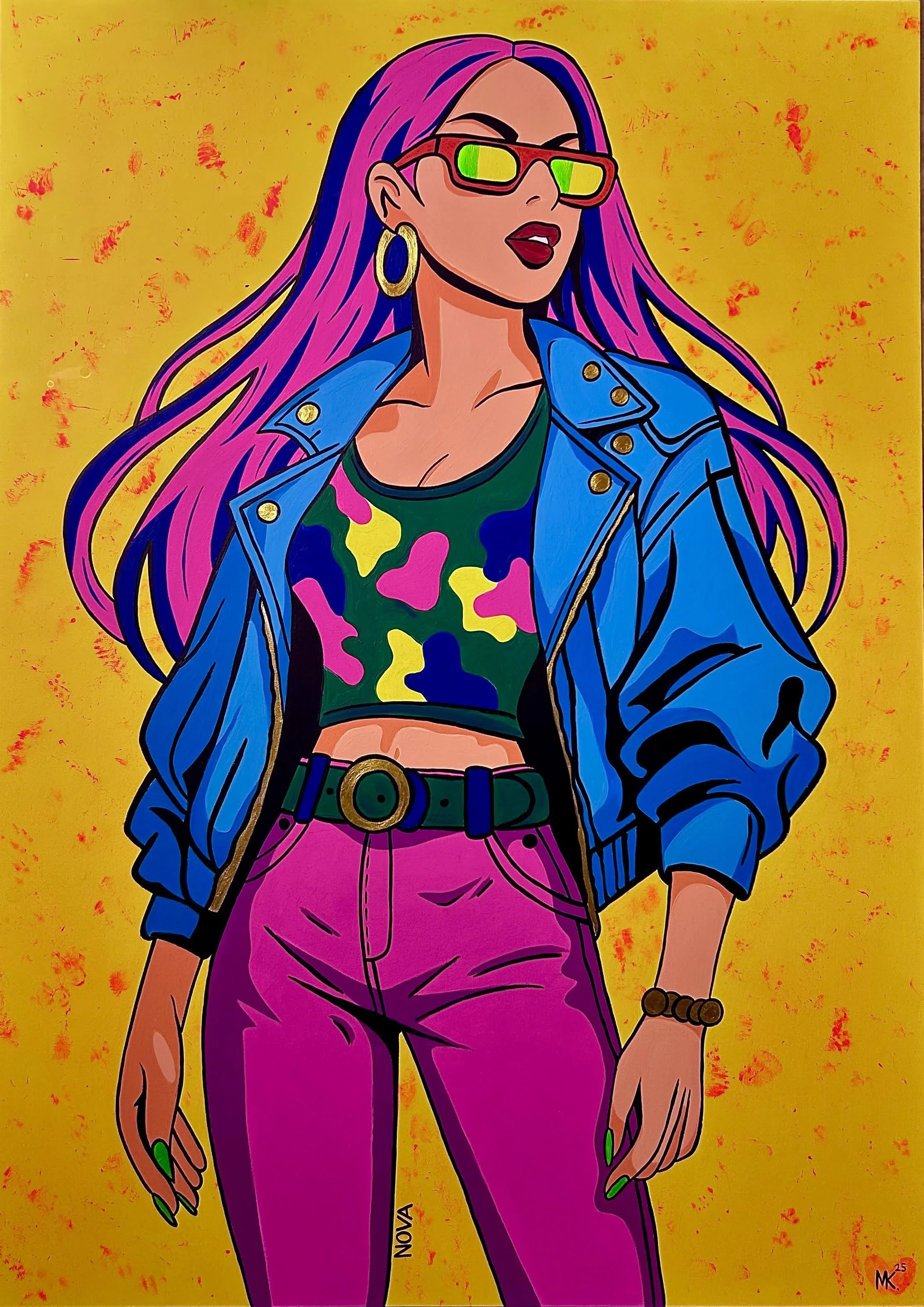 THE VORTEX GIRLS:
 01 NOVA | 70 × 50 cm | 400 €