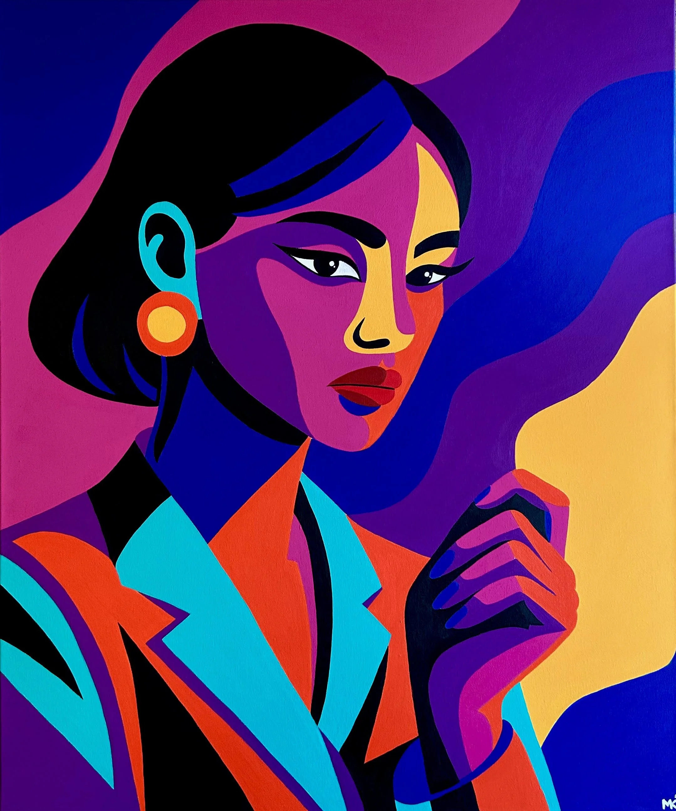 MAYBE SHE KNEW. MAYBE SHE DIDN’T. | 120 × 100 cm | 2300 €