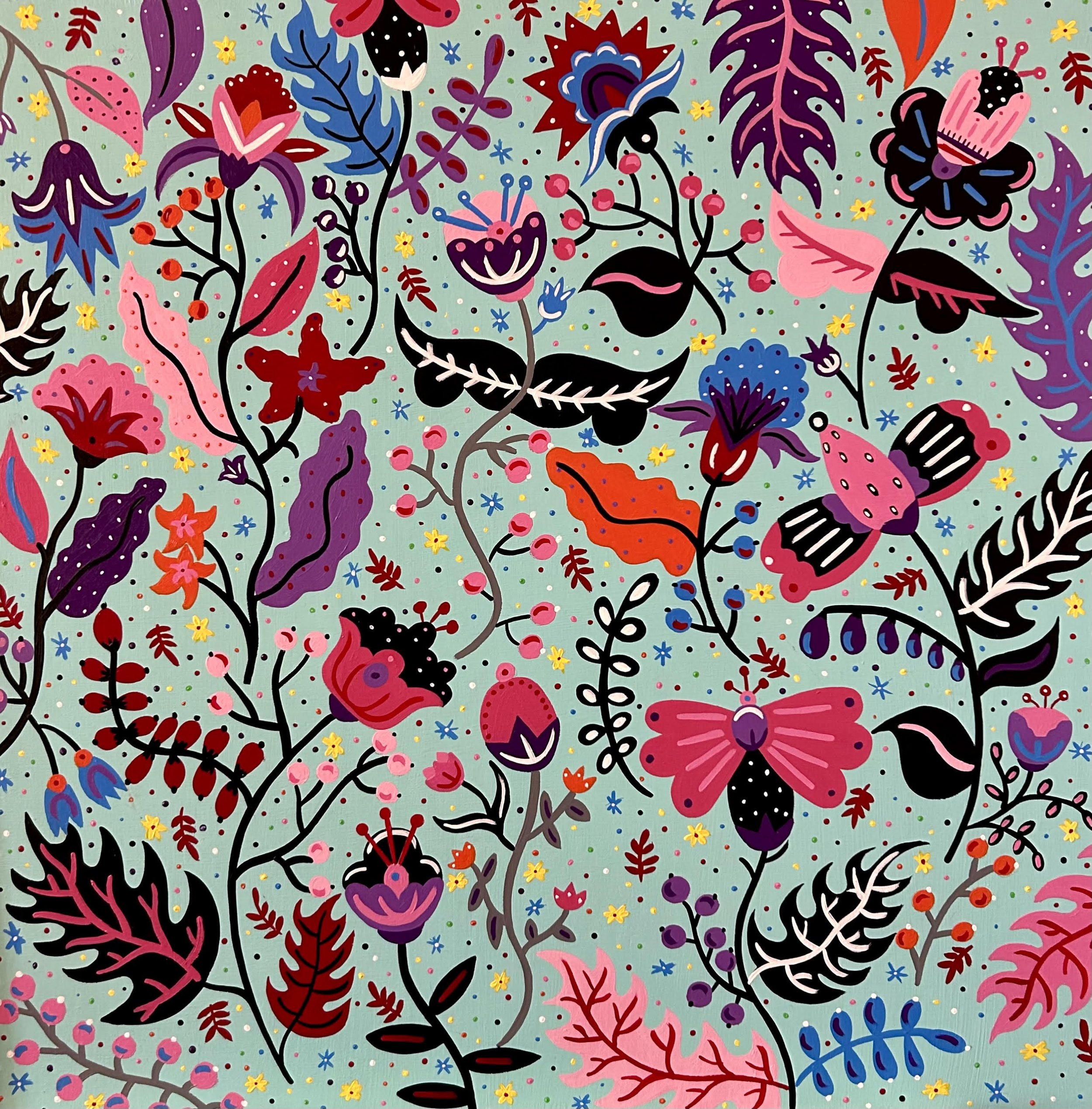 WHERE EVERYTHING BLOOMS | 60 × 60 cm | 550 €