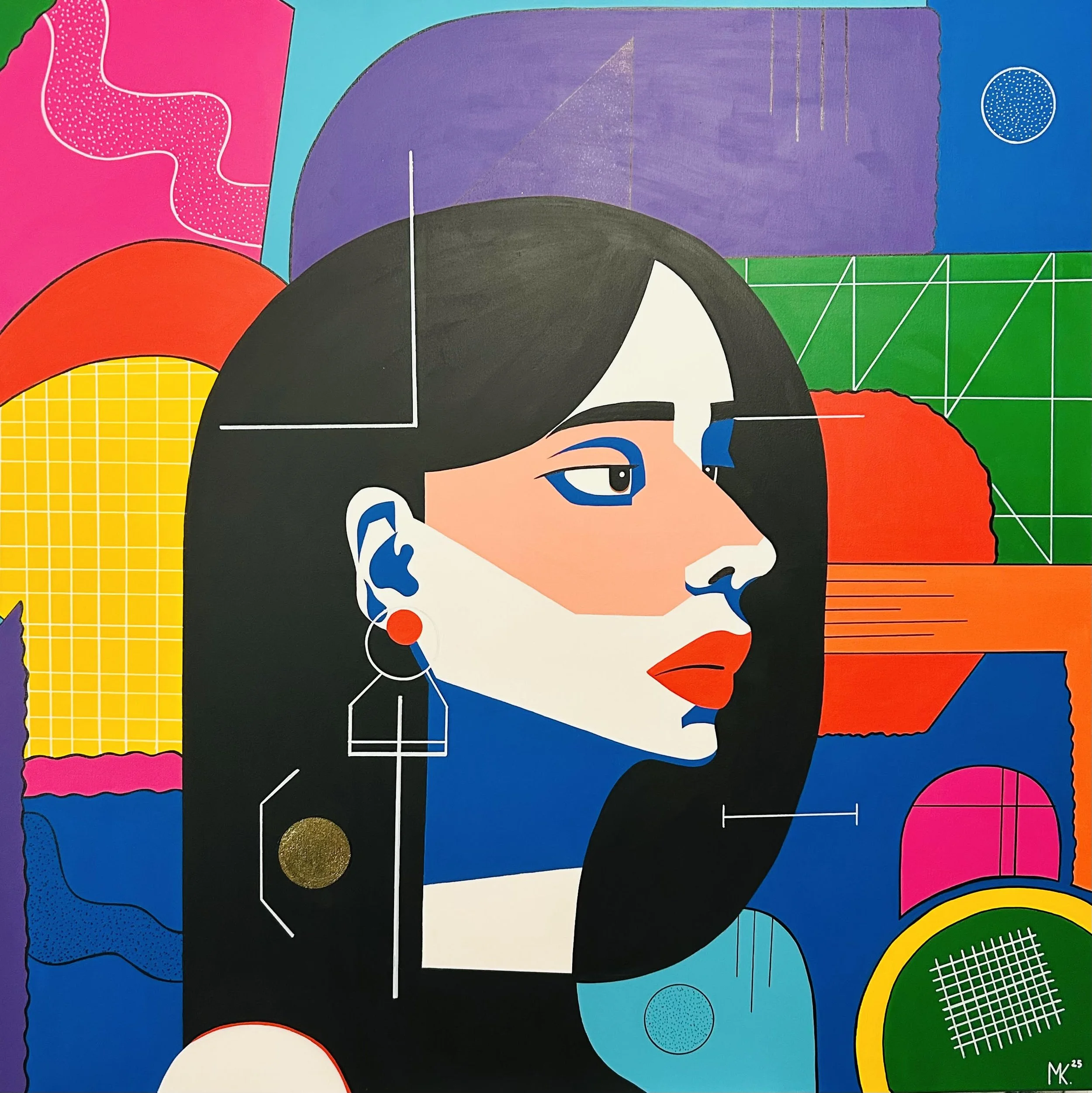 CHAINED TO PERCEPTION | 120 × 120 cm | 2500 €