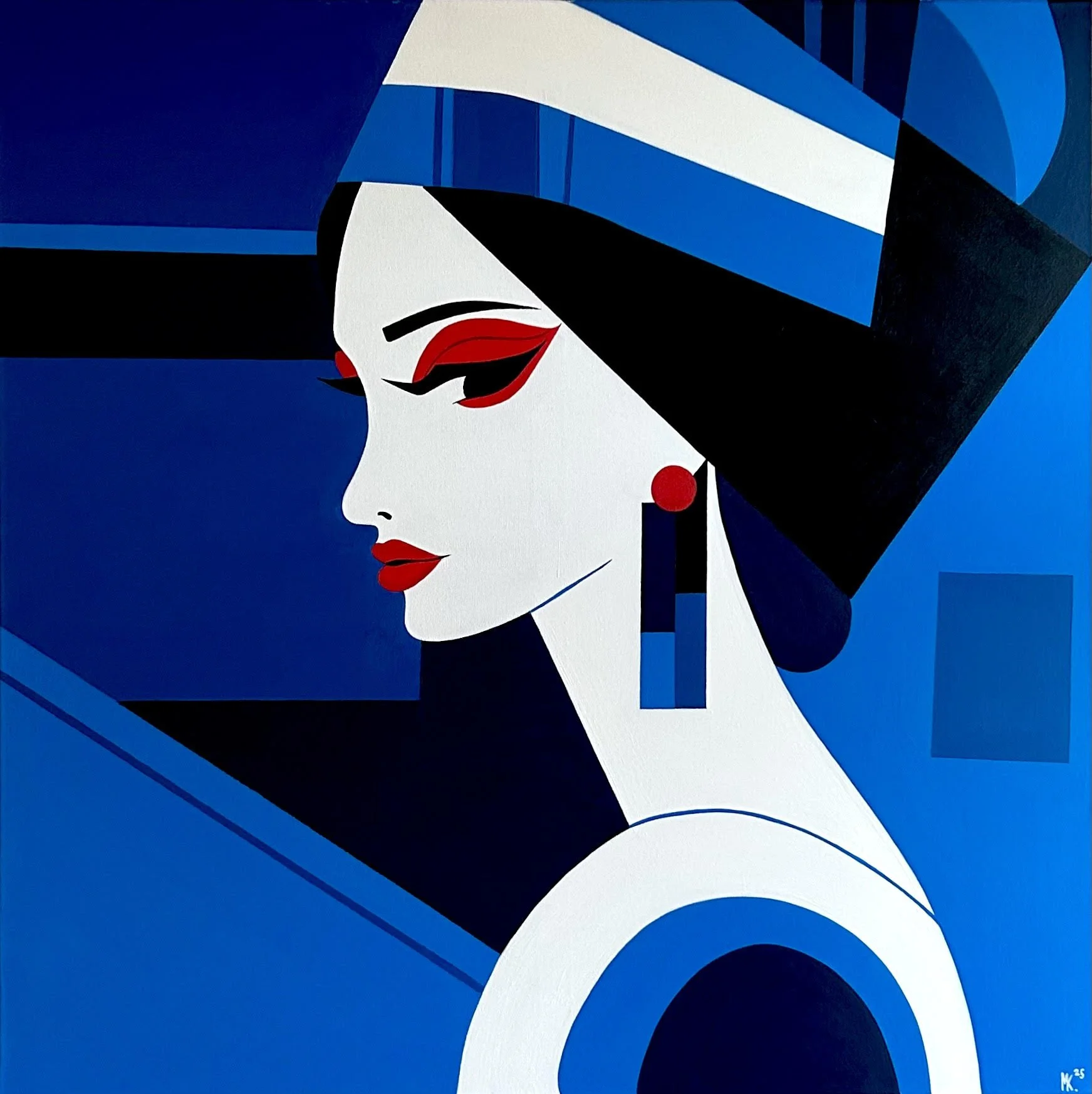 BEYOND THE VEIL OF CONSCIOUSNESS | 100 × 100 cm | 2200 €