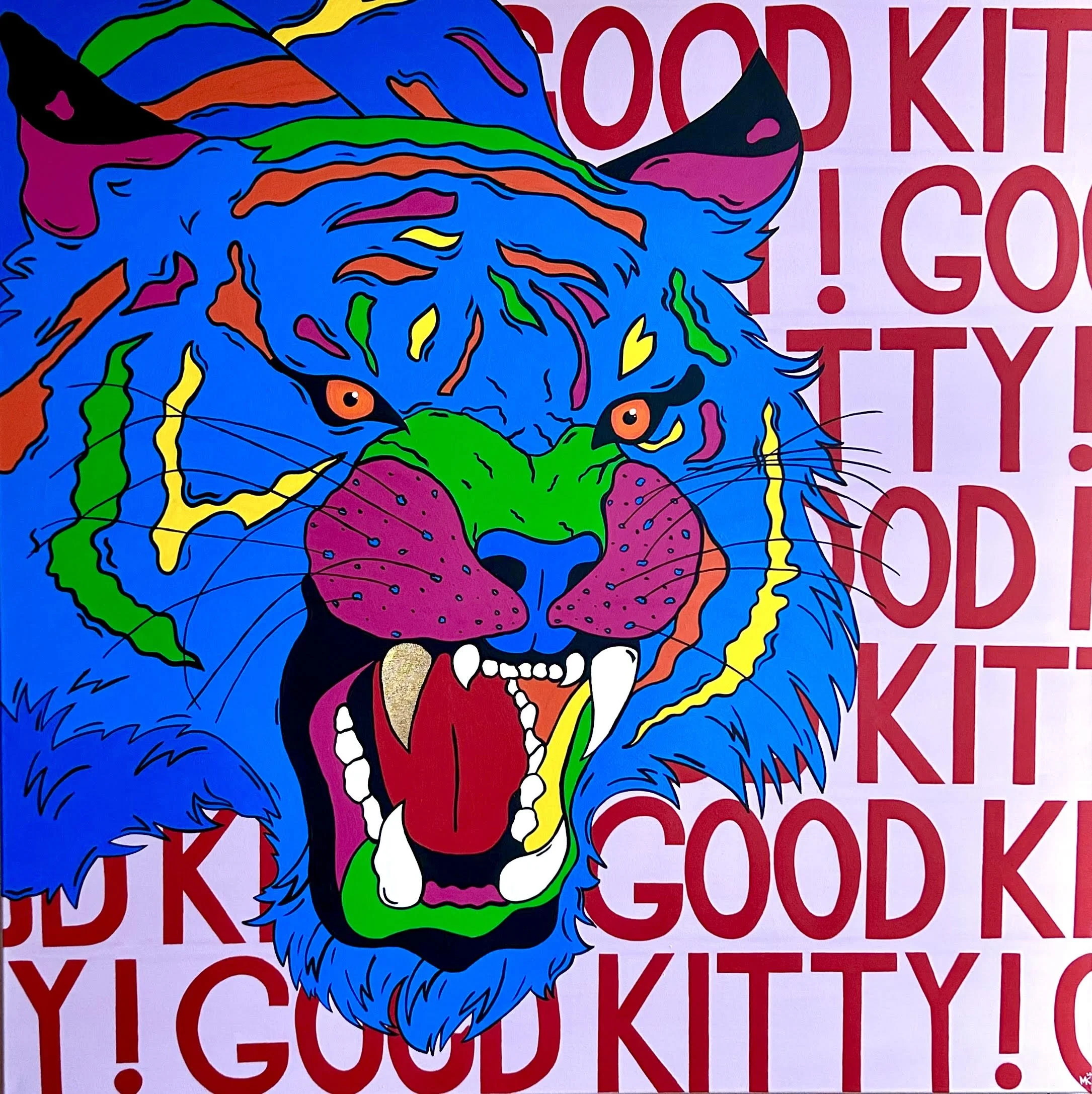 DON’T WORRY. HE DOESN’T BITE. | 140 × 140 cm | 2800 €