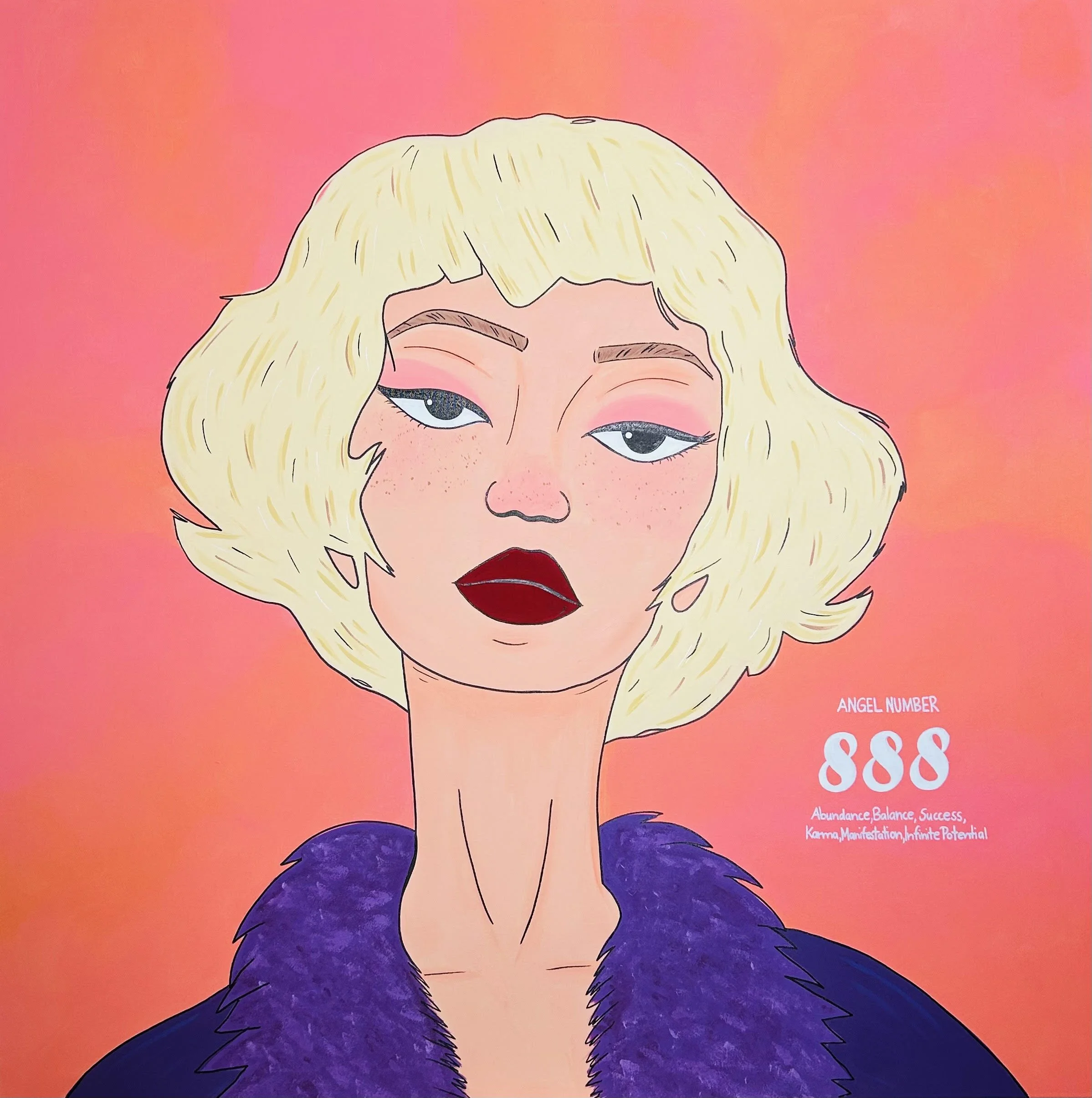 ALL THE FUCKS I GIVE | 100 × 100 cm | 1500 €