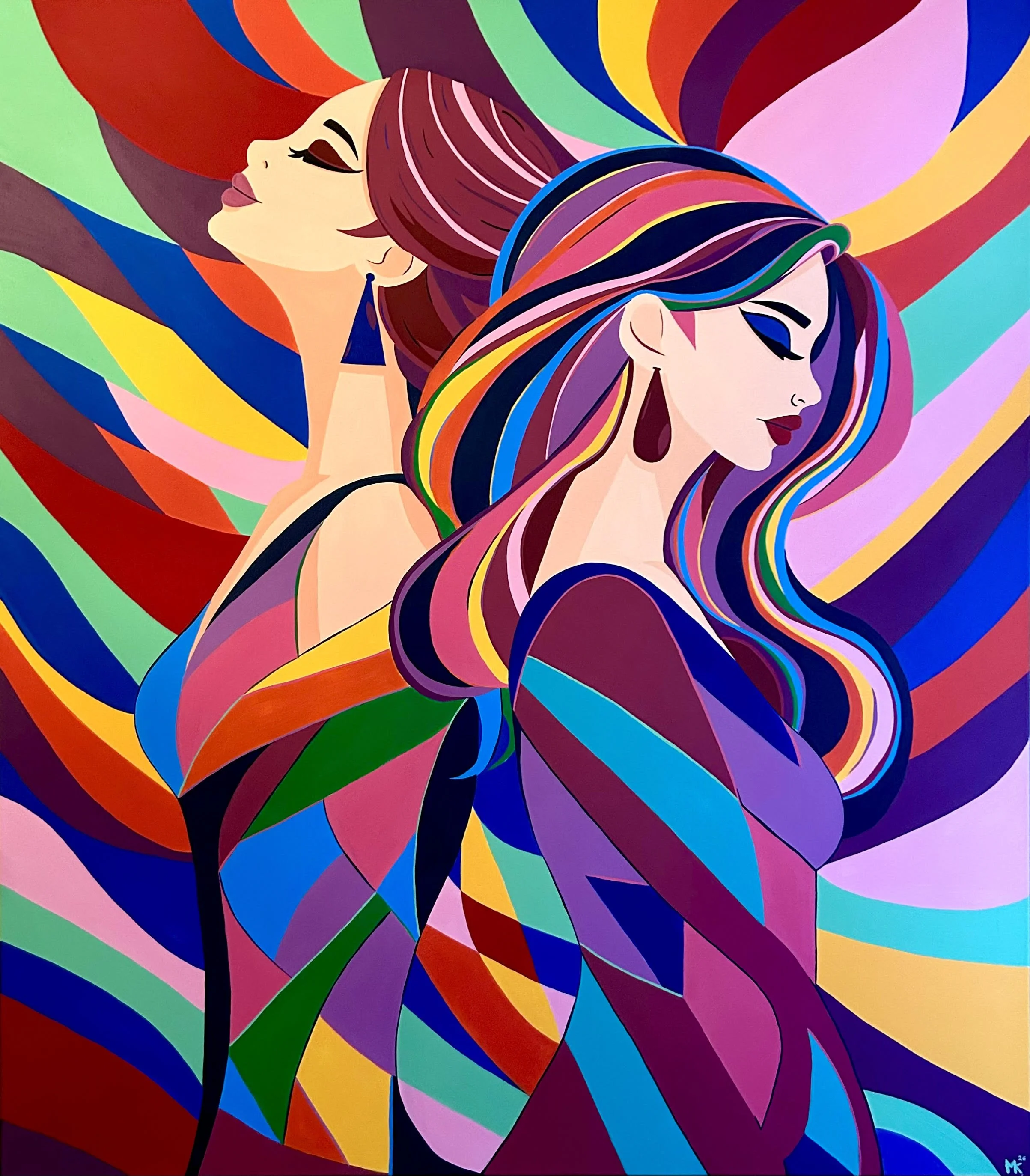 BETWEEN US, A SPECTRUM | 160 × 140 cm | 3000 €