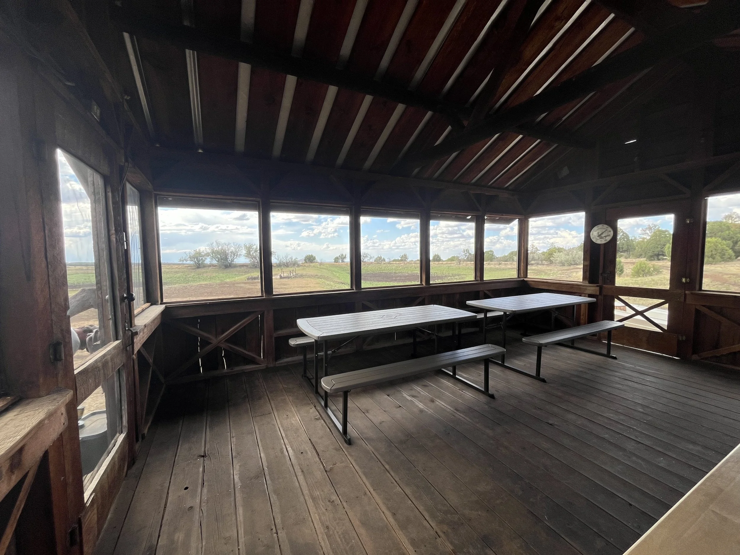 The Lake House Interior overlooking the pond