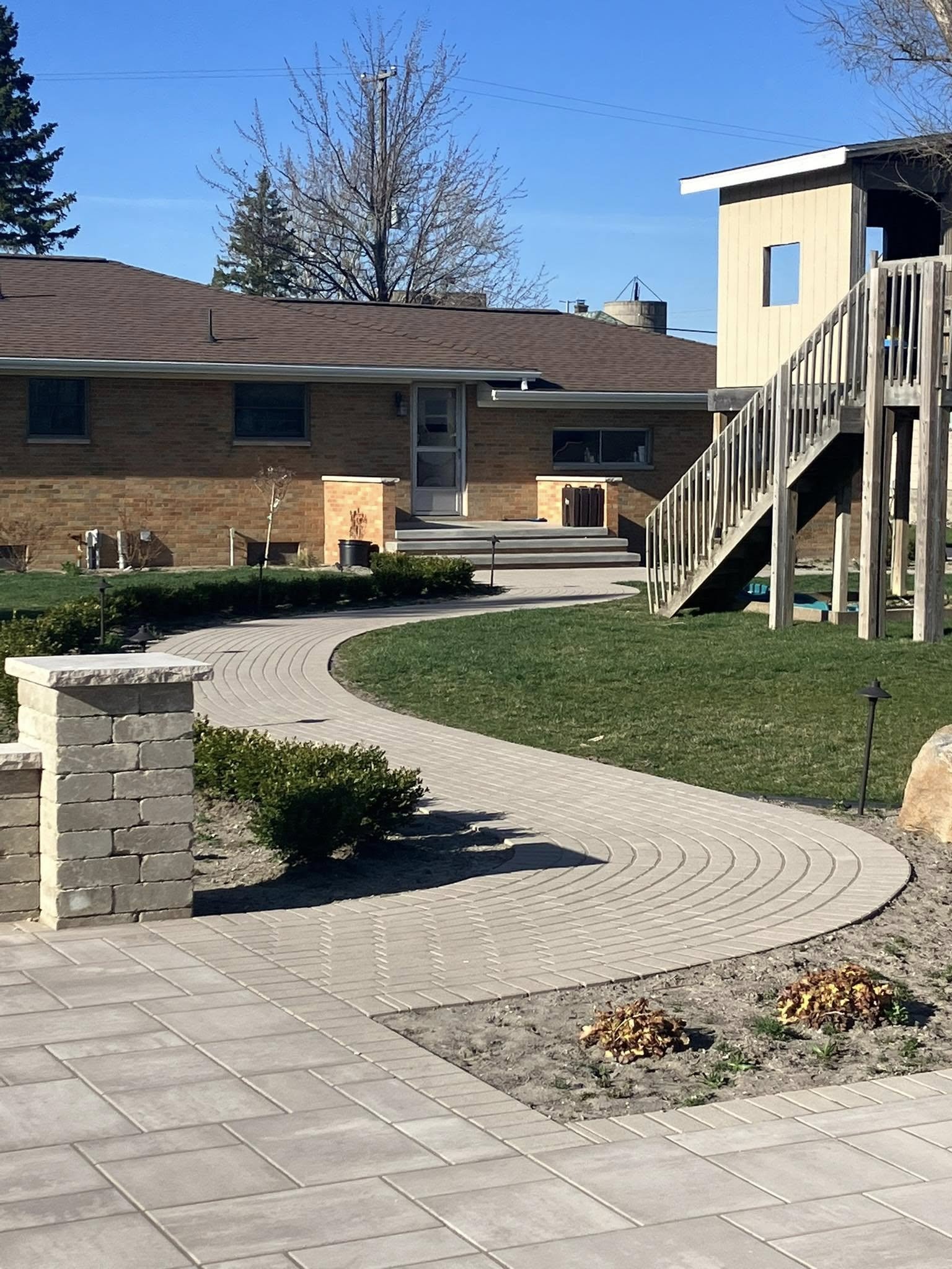 Alternate view of the new walkway
