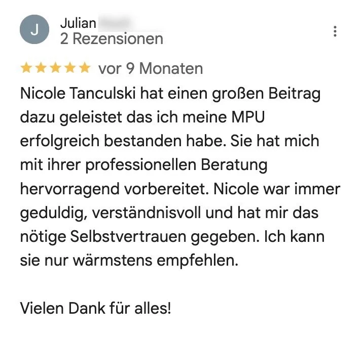 Nicole Tanculski mpu Testimonial Julian