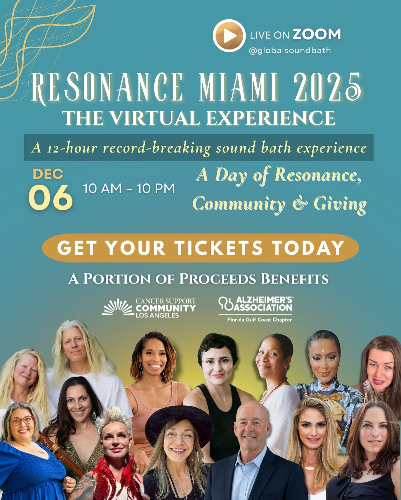 🎥 WE&rsquo;RE GOING LIVE! ▶️

RESONANCE MIAMI 2025: The Virtual Experience &ldquo;The World&rsquo;s Longest Sound Bath&rdquo; streams from Cosmica @cosmicajourneys Miami during Art (Basel week) via Zoom.

Tune in for a 12-hour restorative journey, c