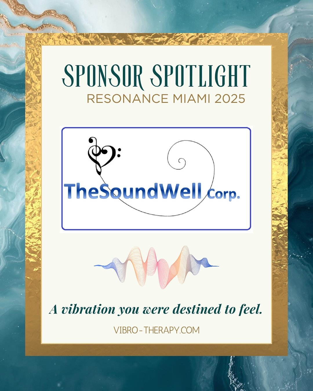 🌐 Sponsor Spotlight &mdash; The SoundWell ✨

&ldquo;Sound is not something you hear. It&rsquo;s something you feel.&rdquo;

Welcome to The SoundWell Vibro-therapy - where wellness meets frequency and innovation becomes medicine.

Born in Boca Raton,