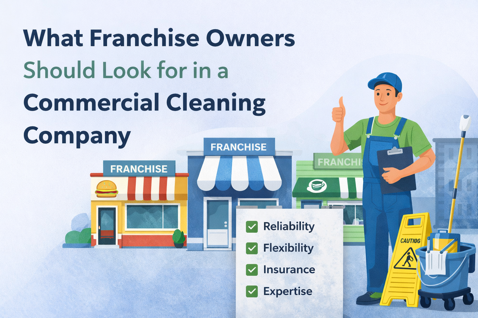 What Franchise Owners Should Look for in a Commercial Cleaning Company