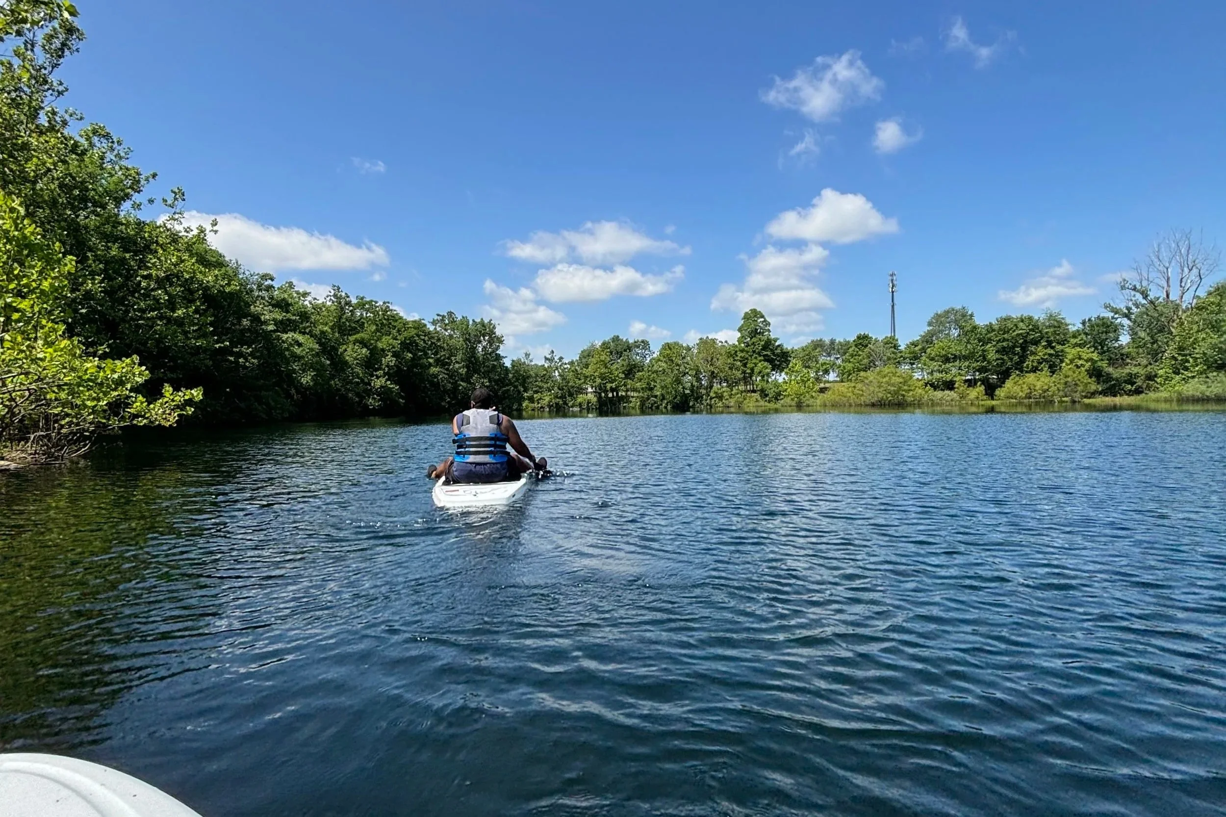 Kayaking at silver cup lake adventures in Cedarville, Ohio