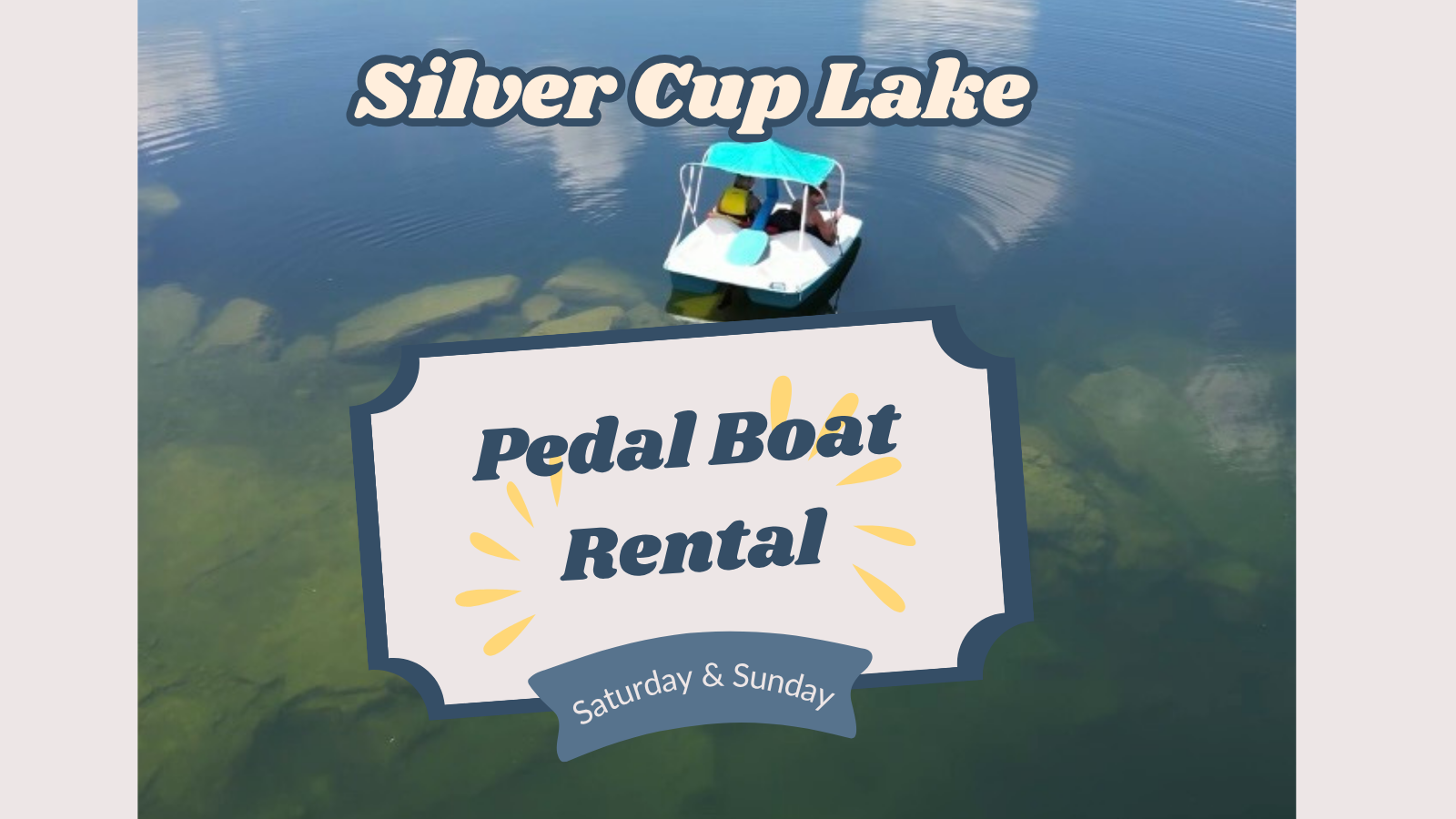 Weekend Pedal Boat Rental
