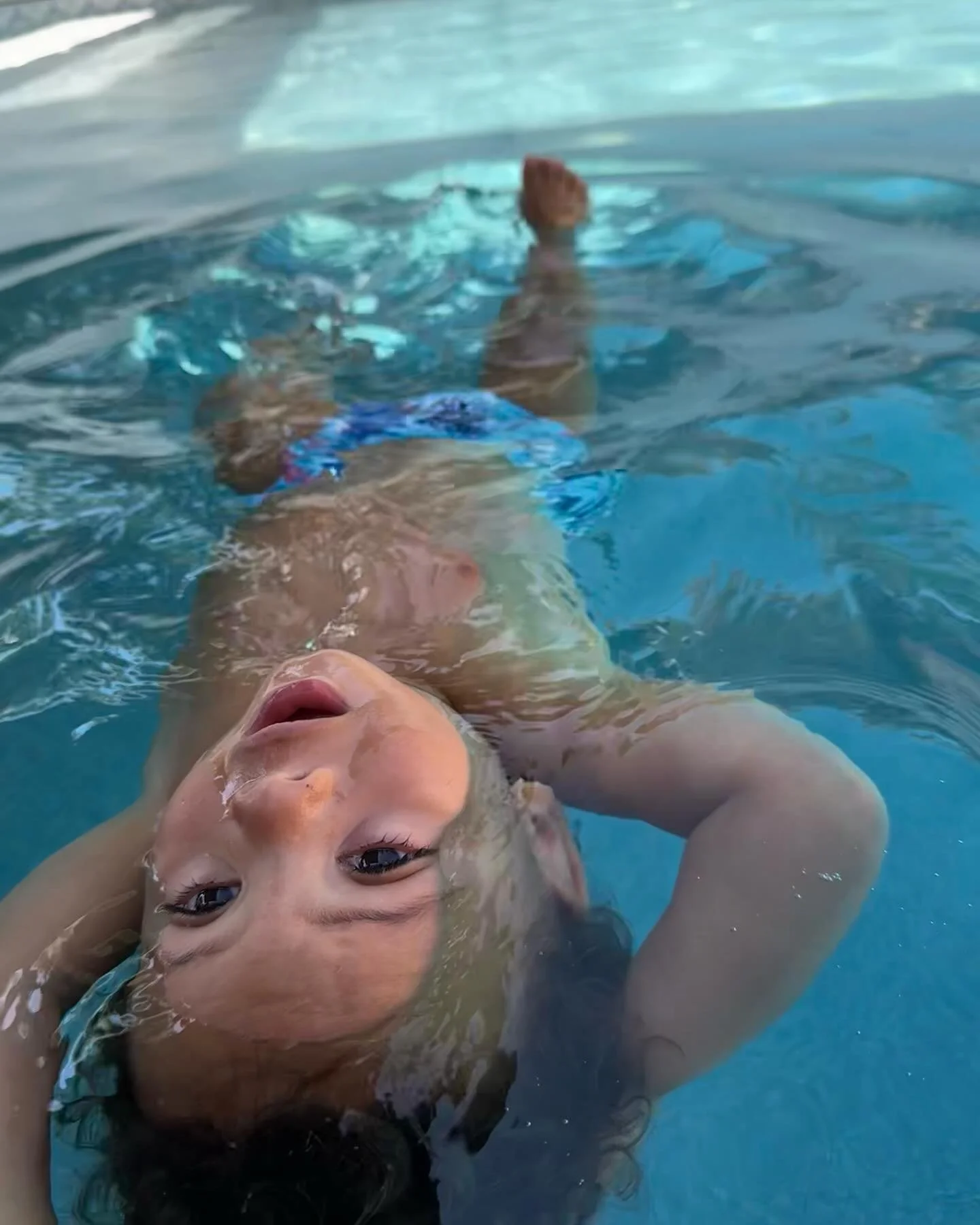 At 18 months old, Zack has learned to roll back and float - an important milestone in his ISR training. These skills provide another layer of safety for his parents, both around their pool and other pools they may encounter.