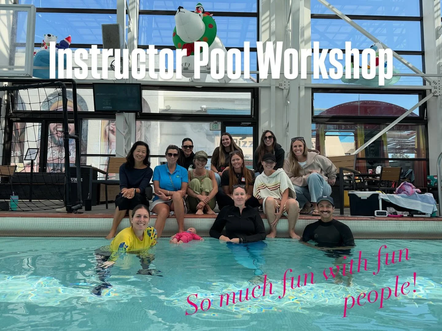 Had a GREAT time on Friday with my girl @alinadiaz_ @tinytridents_isr, my pal and the best Master Instructor @mybabyswims, and so many more wonderful ISR instructors. Techniques were learned, questions were answered and good times were had!