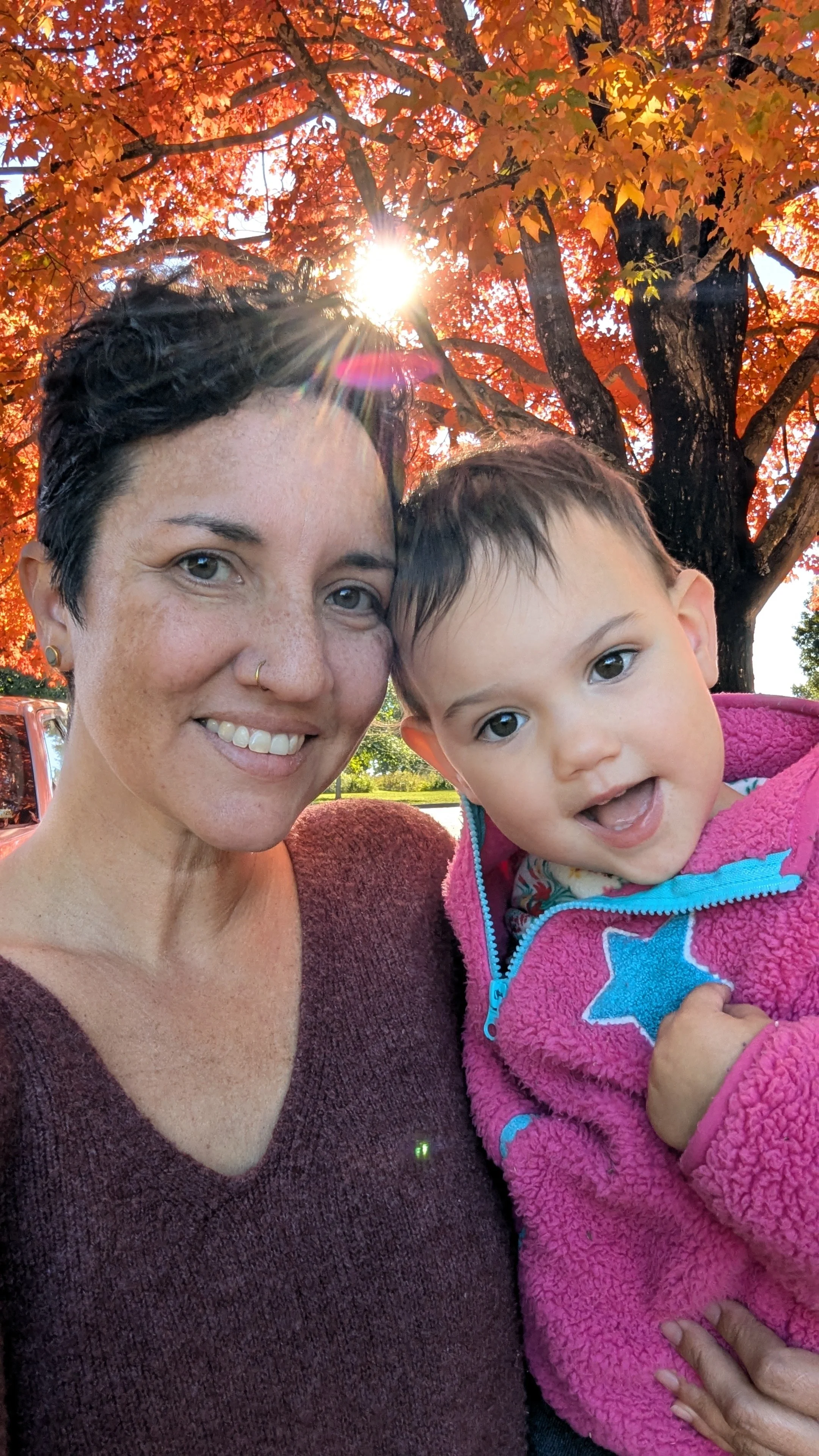 Jen Fox and her daughter Zia