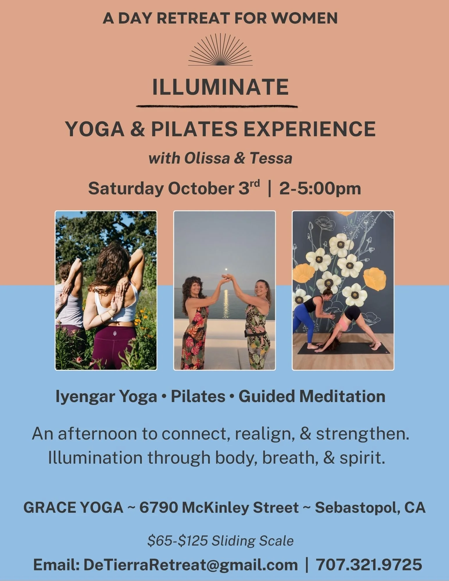 Illuminate mini retreat for women on October 3rd from 2 pm to 5 pm.