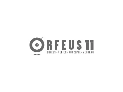 Logo mit Schriftzug 'ORFEUS 11' und Unterzeile 'ORFEUS - MEDIEN - KONZEPTE - VERBINDUNG'.