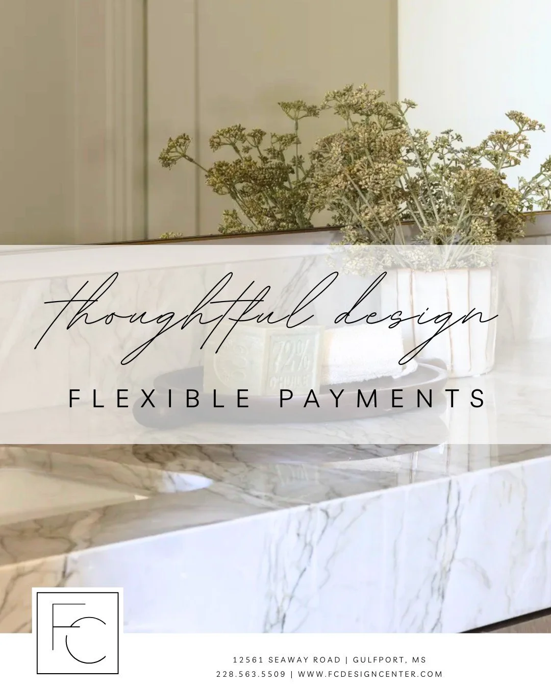 Great design should feel attainable.

That&rsquo;s why we offer financing through @synchrony, giving our clients access to flexible payment plans, easy approval, and options that make it simpler to move forward with confidence. 💛

From flooring to f