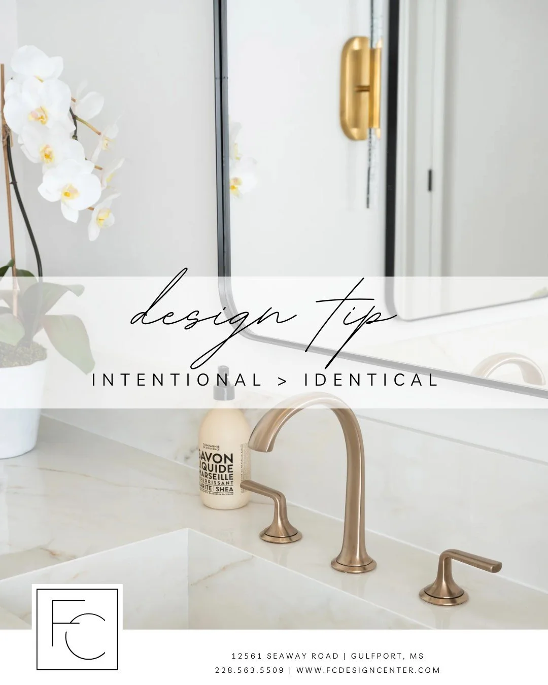 ✨ Design tip for a more elevated home 👇

Your space doesn&rsquo;t need to match perfectly to look put together. Mixing finishes, tones, and textures adds depth and makes your home feel curated instead of cookie-cutter.

If you&rsquo;re not sure how 