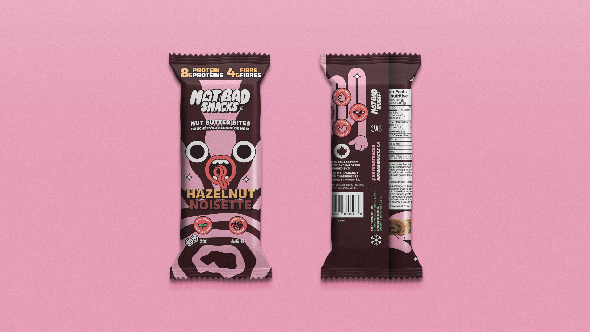 Hazelnut Nut Butter Swirl Protein Fibre Snack