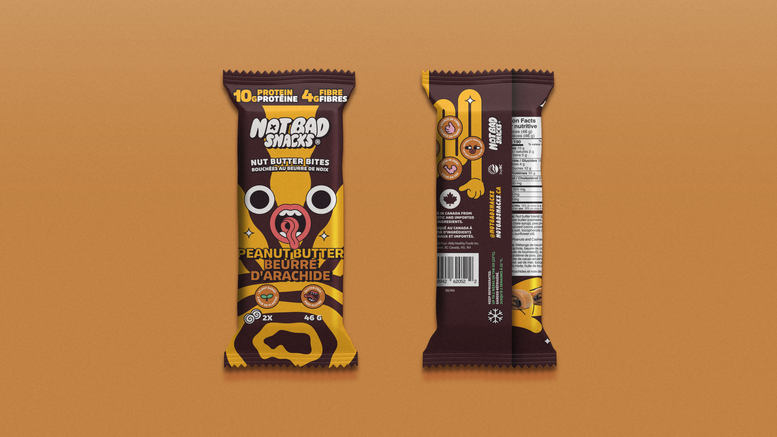 Peanut Butter Nut Butter Swirl Protein Fibre Snack