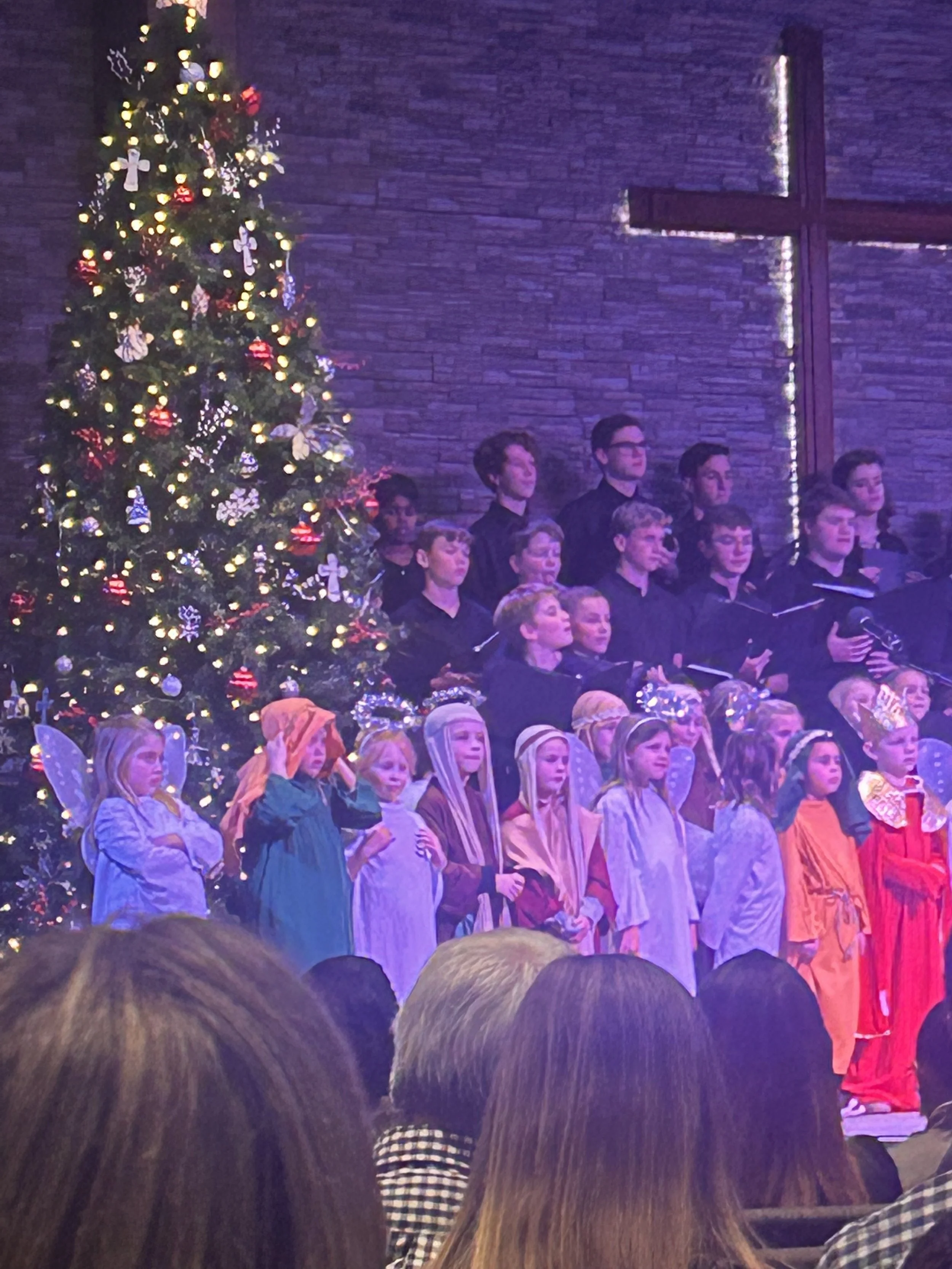 One of our Christmas chorale celebrations.