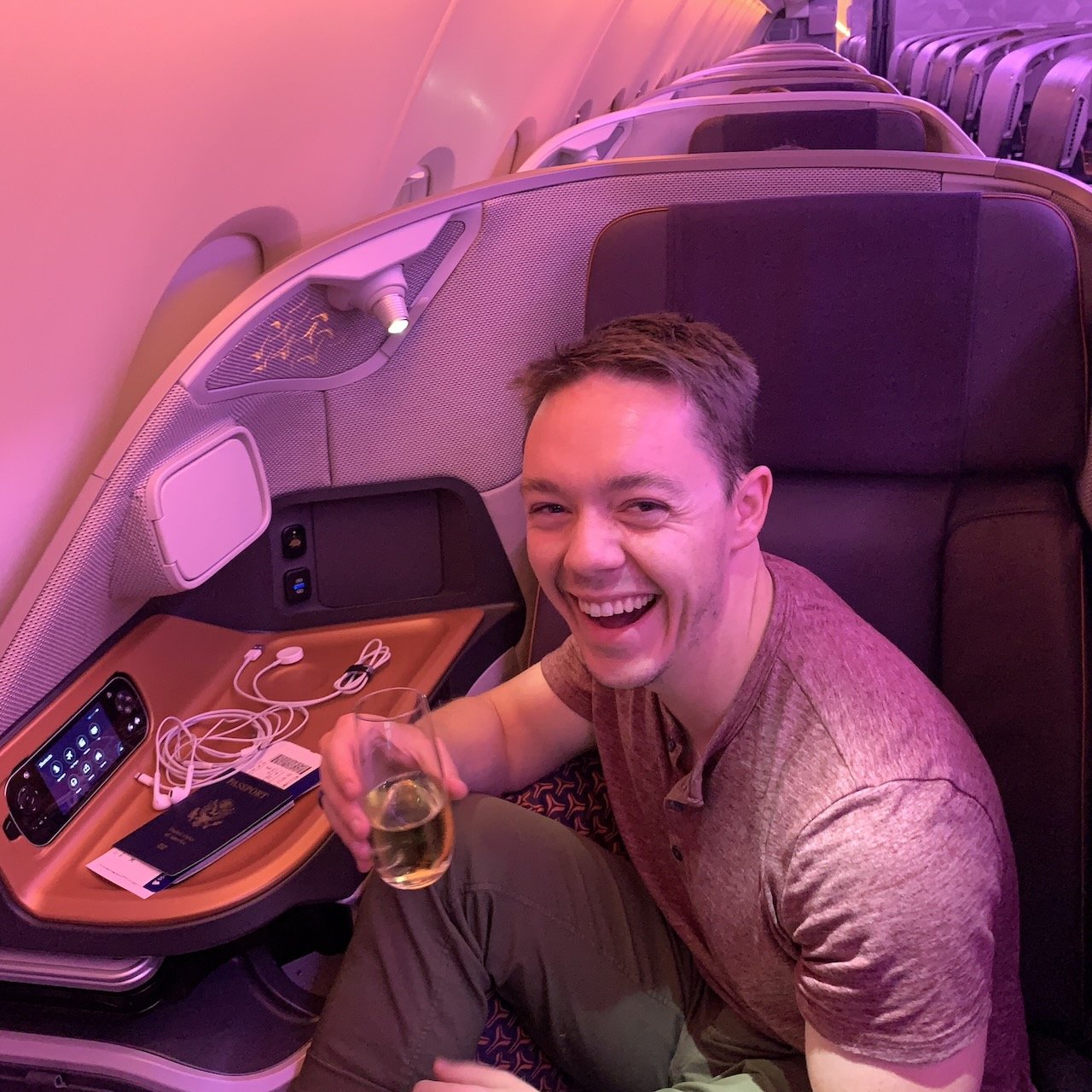 PointSuite founder Matt can help you travel on points. Pictured: Singapore Airlines Business Class