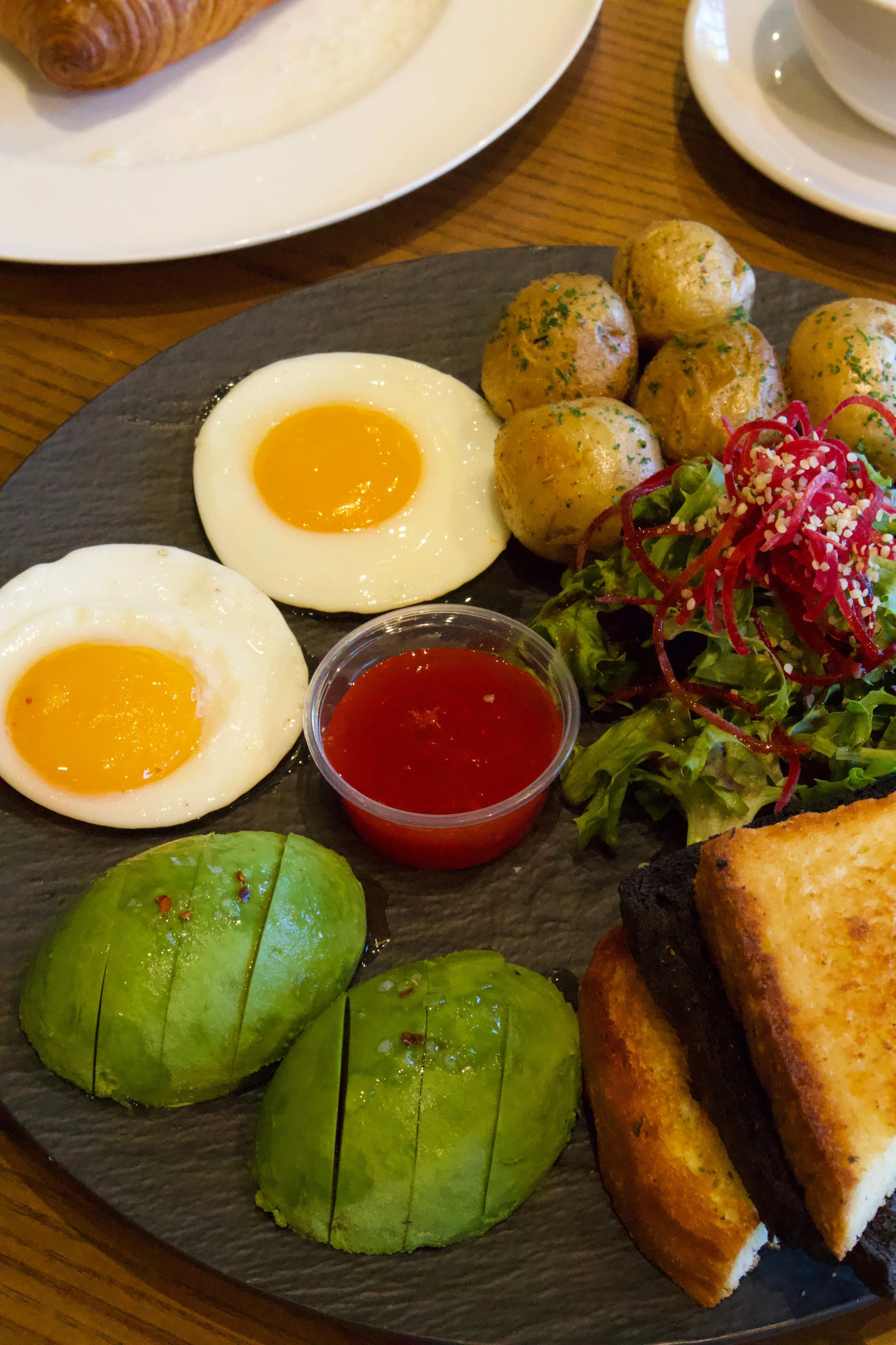 brunch platter at La Forêt Café Burnaby