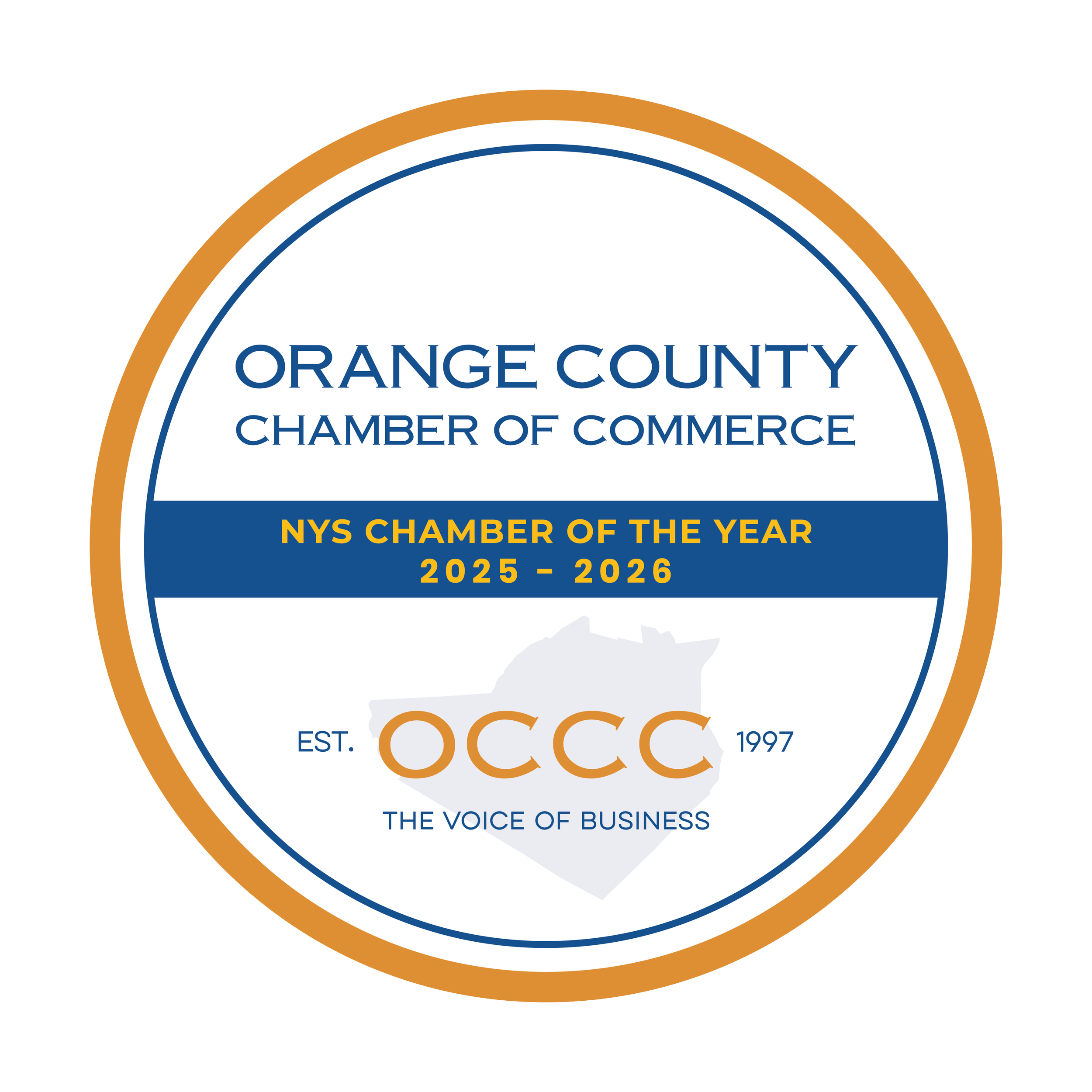 Orange County Chamber of Commerce member badge