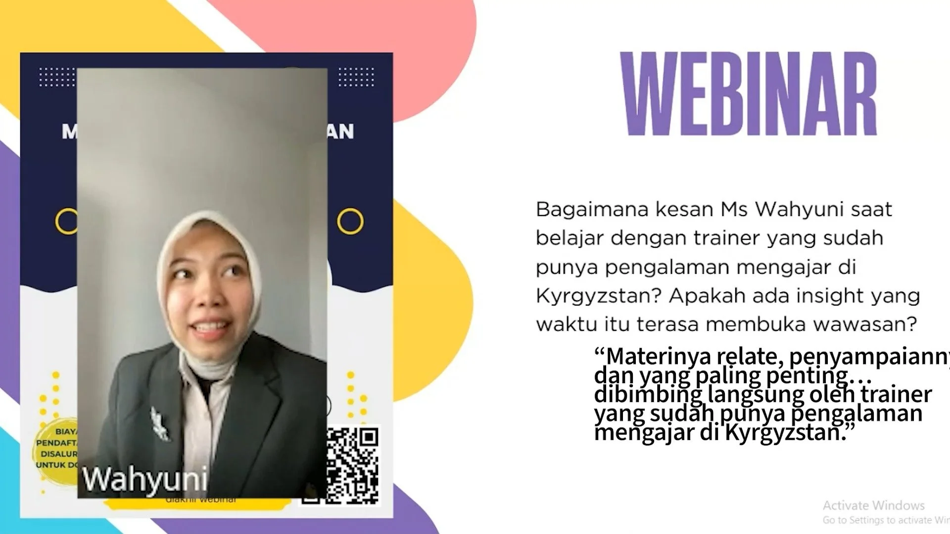 &ldquo;Materinya relate, penyampaiannya jelas, dan yang paling penting&hellip; dibimbing langsung oleh trainer yang sudah punya pengalaman mengajar internasional.&rdquo; 🌍✨

Terima kasih Ms. Wahyuni (TEFL Batch 1) atas feedbacknya untuk Mr. Gusti 🙌