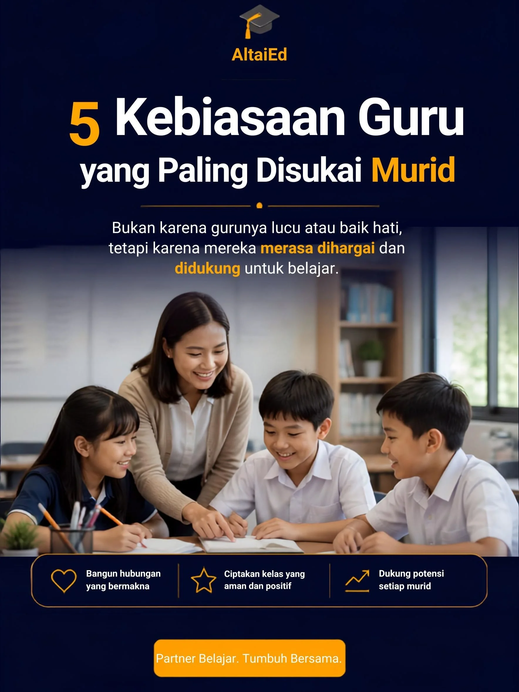 Menjadi guru yang disukai murid bukan berarti harus selalu membuat kelas seru. Sering kali, kebiasaan-kebiasaan sederhana justru memberi dampak terbesar.

Di banyak sekolah internasional, cara guru berkomunikasi sama pentingnya dengan materi yang dia