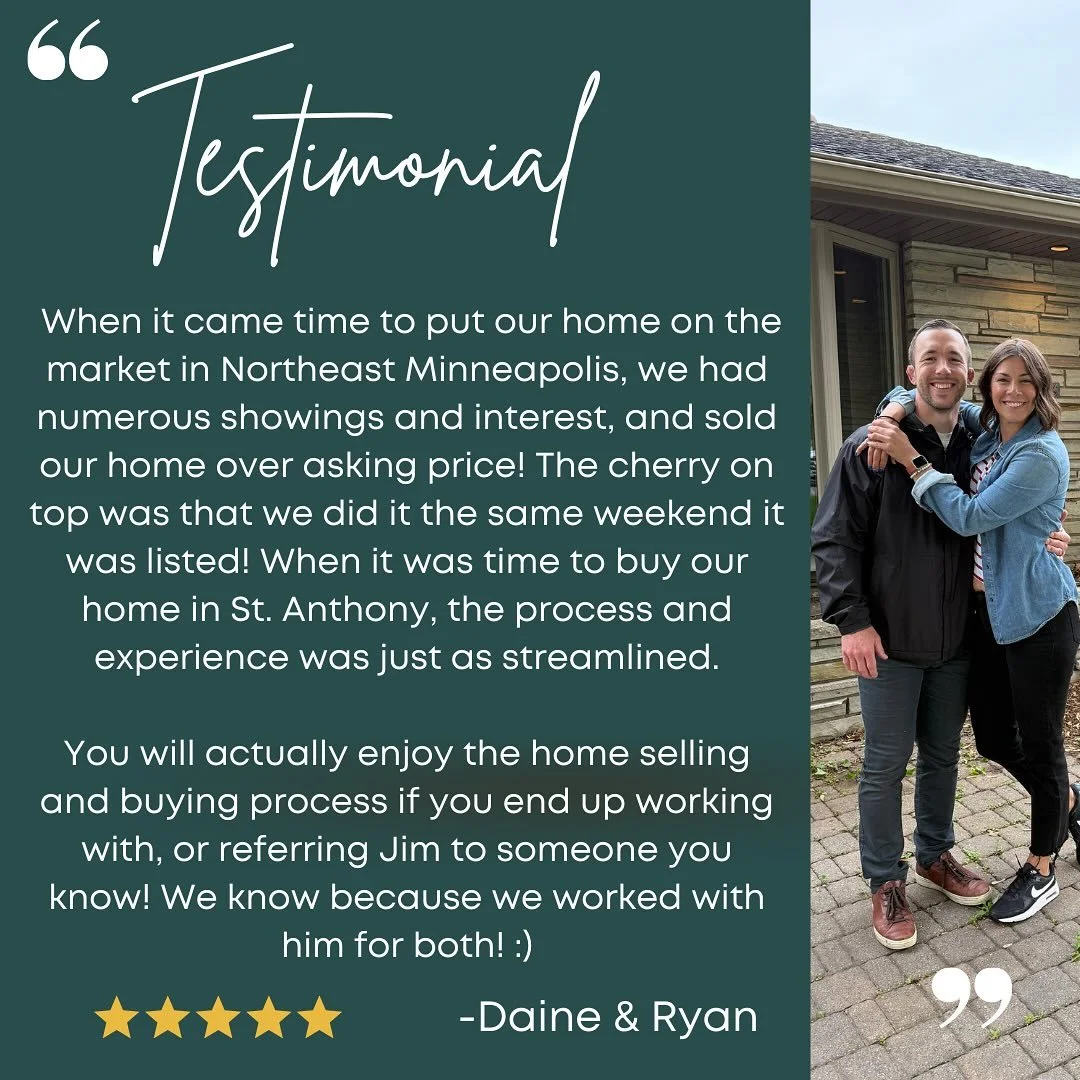 Moving doesn&rsquo;t have to be stressful &mdash; just ask these amazing clients! 🙌

We sold their Northeast Minneapolis home over asking in ONE weekend and found their perfect place in St. Anthony all while keeping the process smooth, informed, and