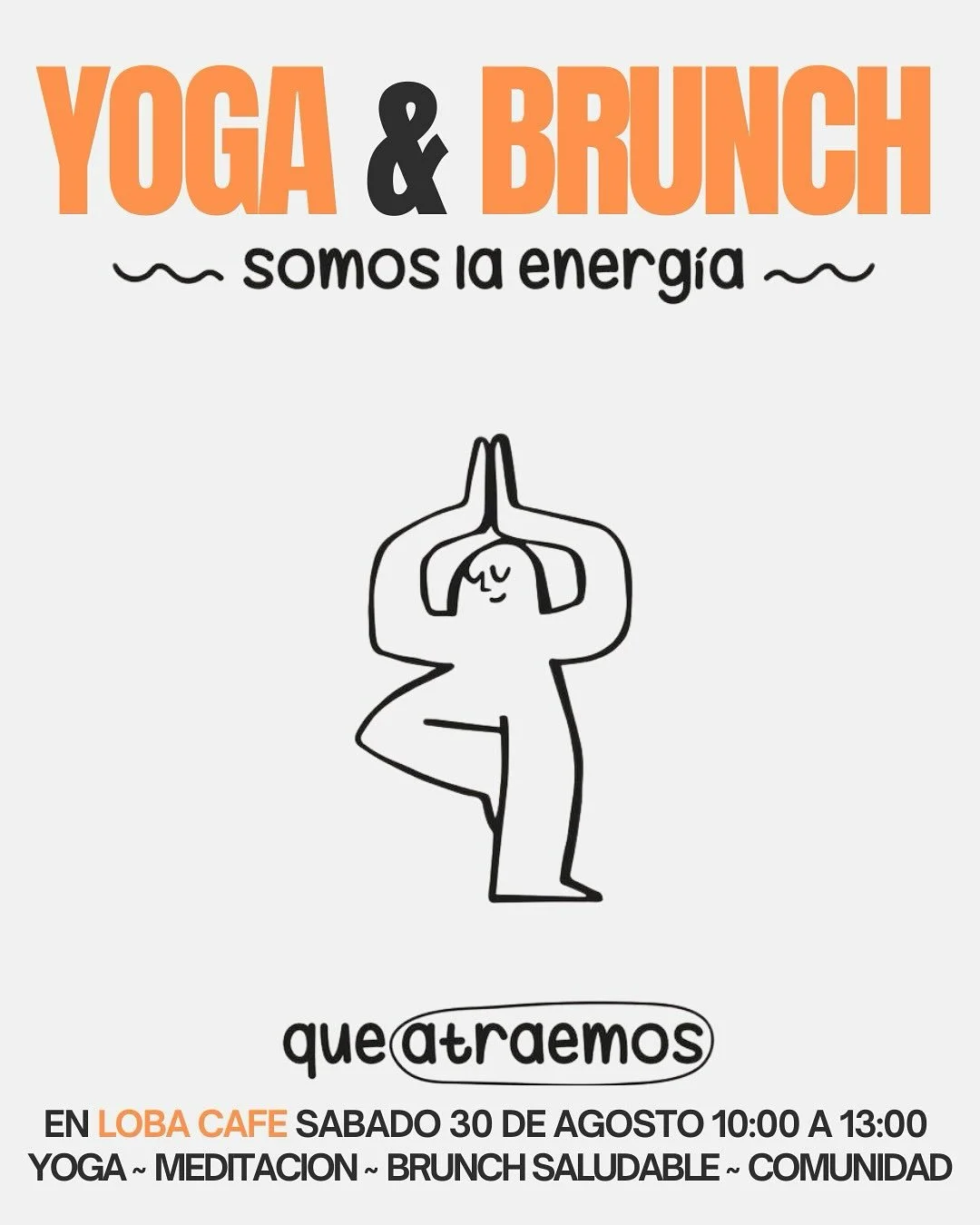✨Yoga & Bruch✨
Yoga · Meditación · Brunch · Comunidad 
Reencuéntrate contigo y con otr@s en un espacio que inspira. Primero, fluye y despierta tu cuerpo con una práctica de vinyasa, luego respira profun