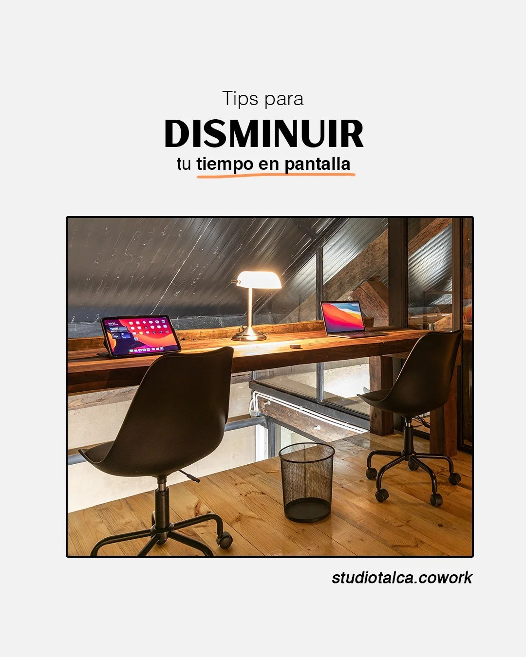 Habitar el presente requiere silenciar lo digital. ​

Sabemos que nuestro cerebro est&aacute; programado para la gratificaci&oacute;n inmediata, y las redes sociales son expertas en eso. Pero en @studiotalca.cowork  creemos que la verdadera creativid