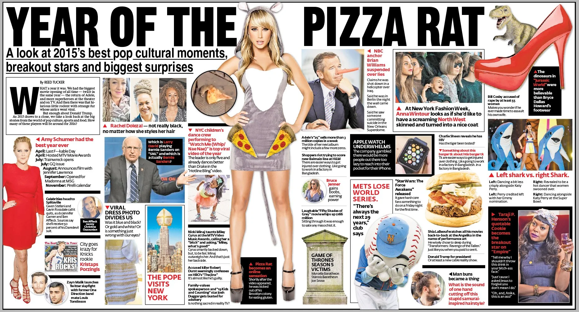 Year in review spread.