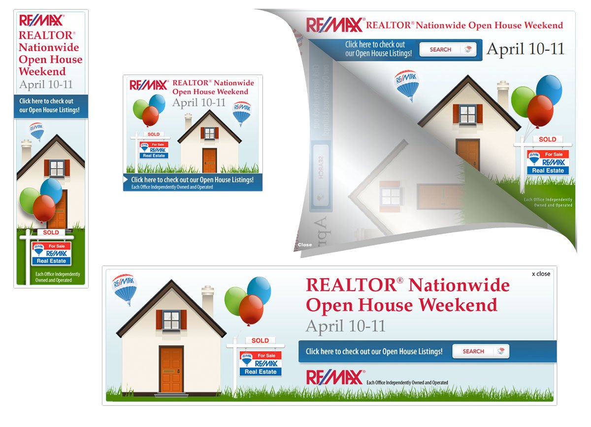 Animated web ads for Re/Max.