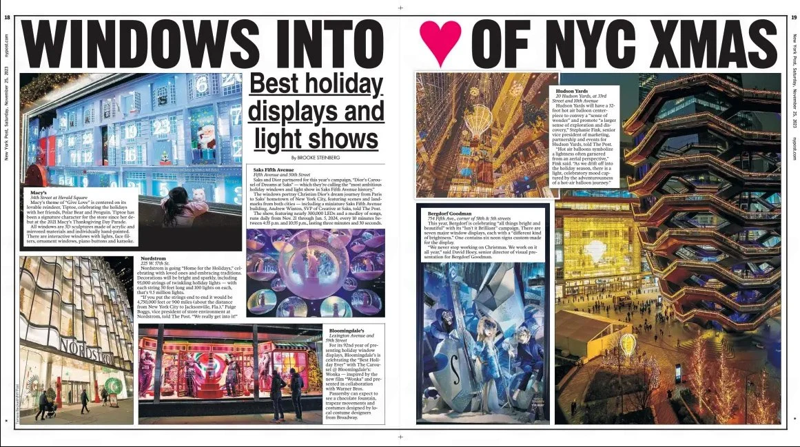 Holiday windows in NYC.