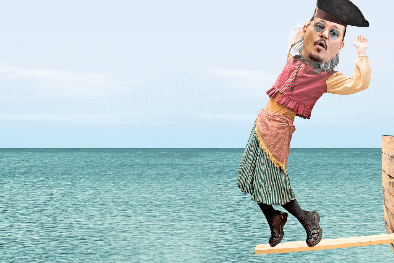 For NYP story about Johnny Depp leaving "jumping ship" Disney after Amber Heard fallout.