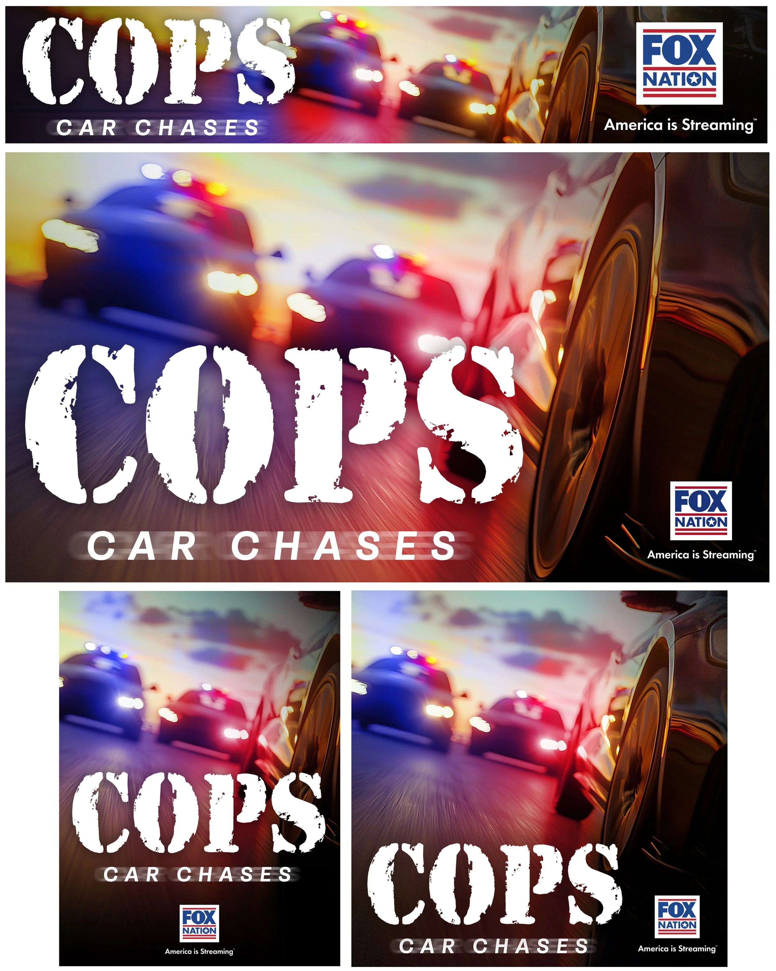 Key art for COPS Car Chases on Fox Nation